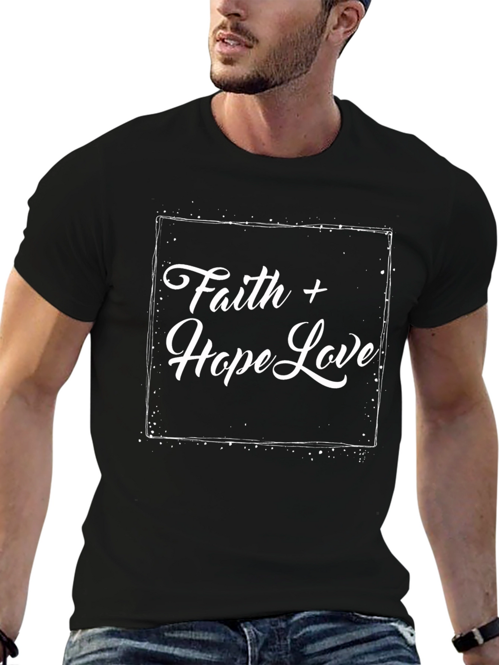 Faith Hope Love Black T-Shirt