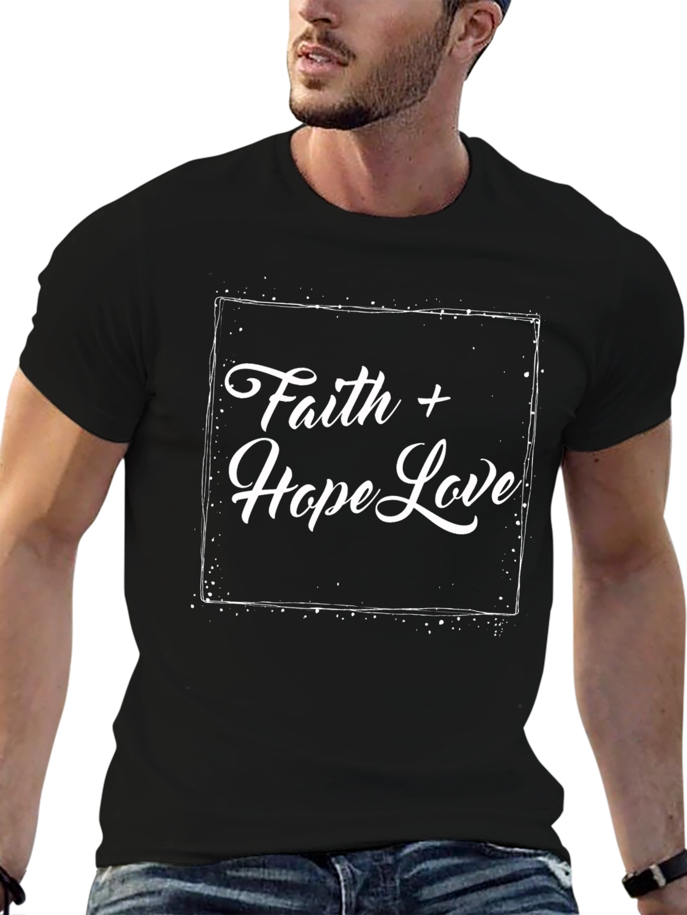 Faith Hope Love Black T-Shirt