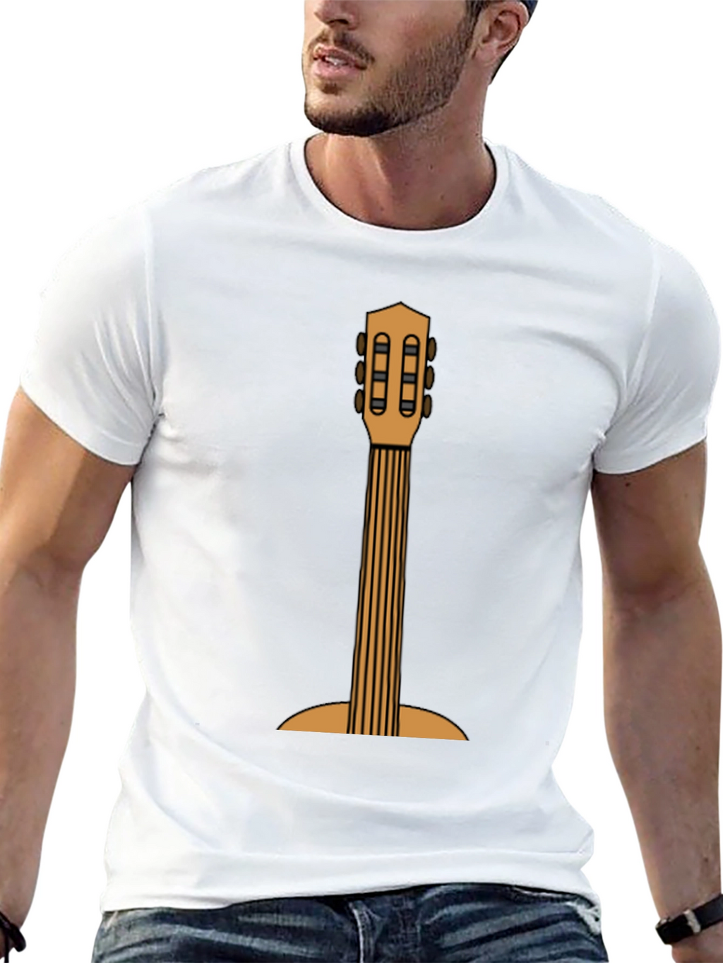 Guitar Graphic Print T-Shirt