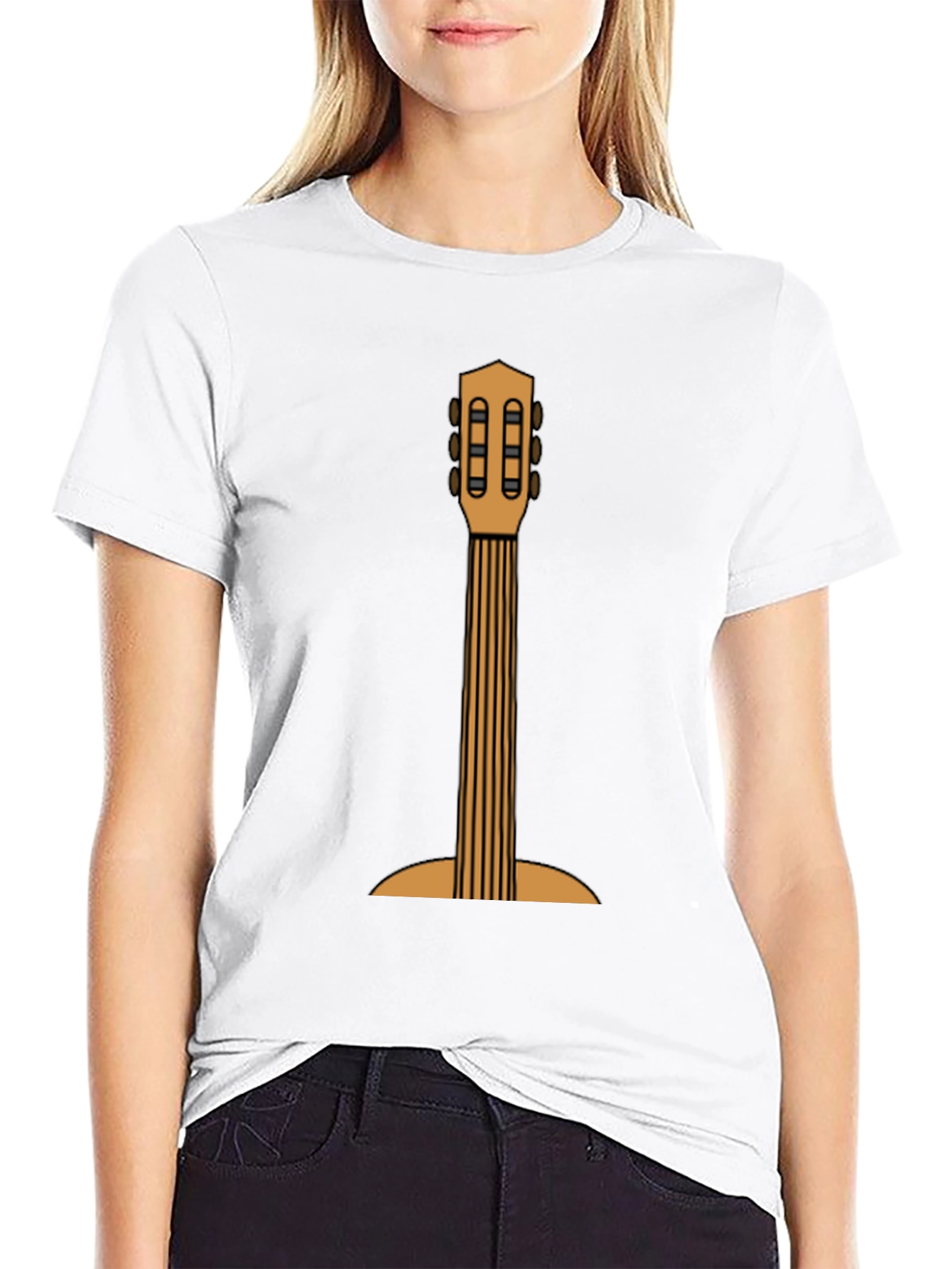 Guitar Graphic Print T-Shirt
