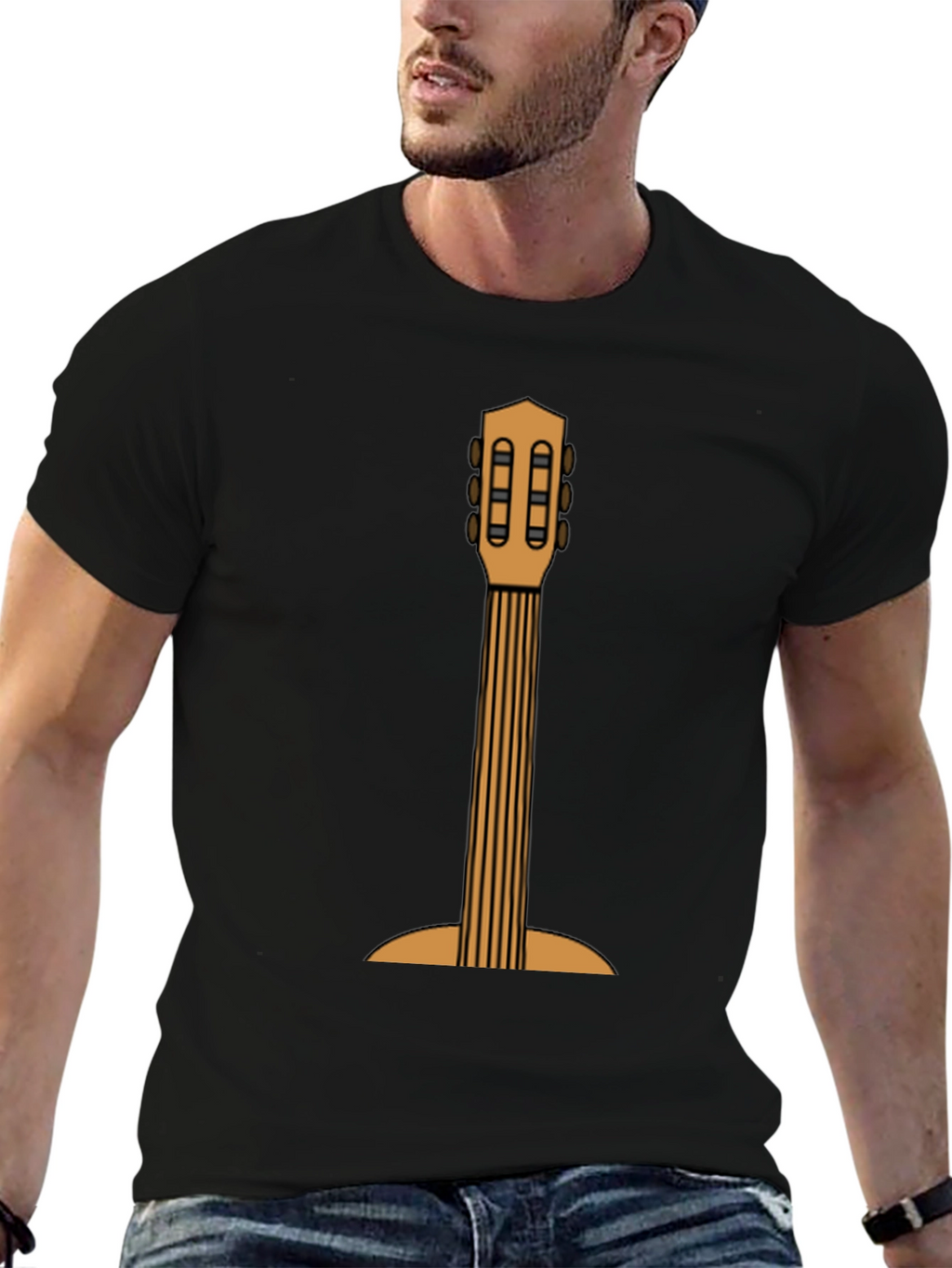 Guitar Graphic Print T-Shirt