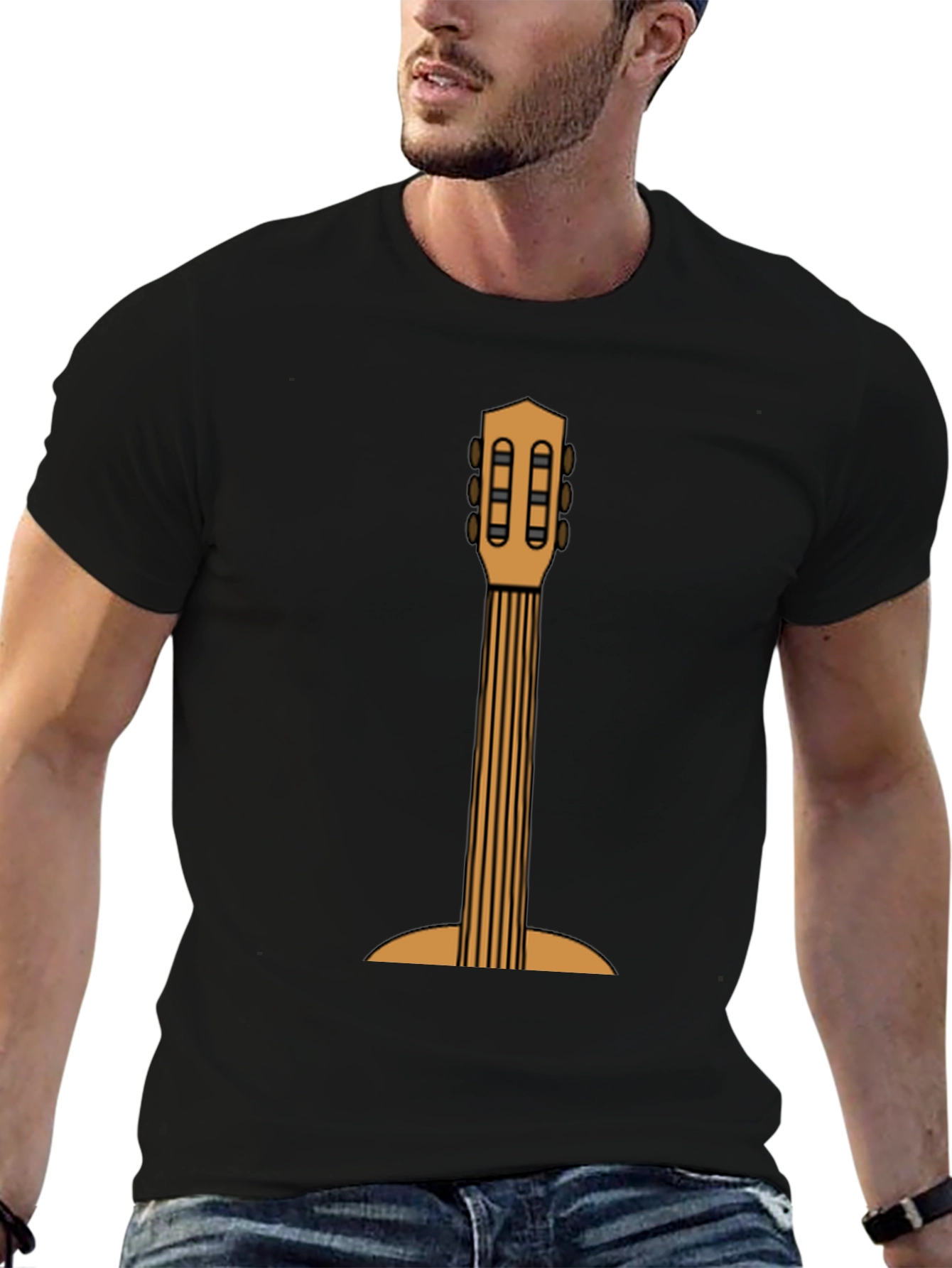 Guitar Graphic Print T-Shirt