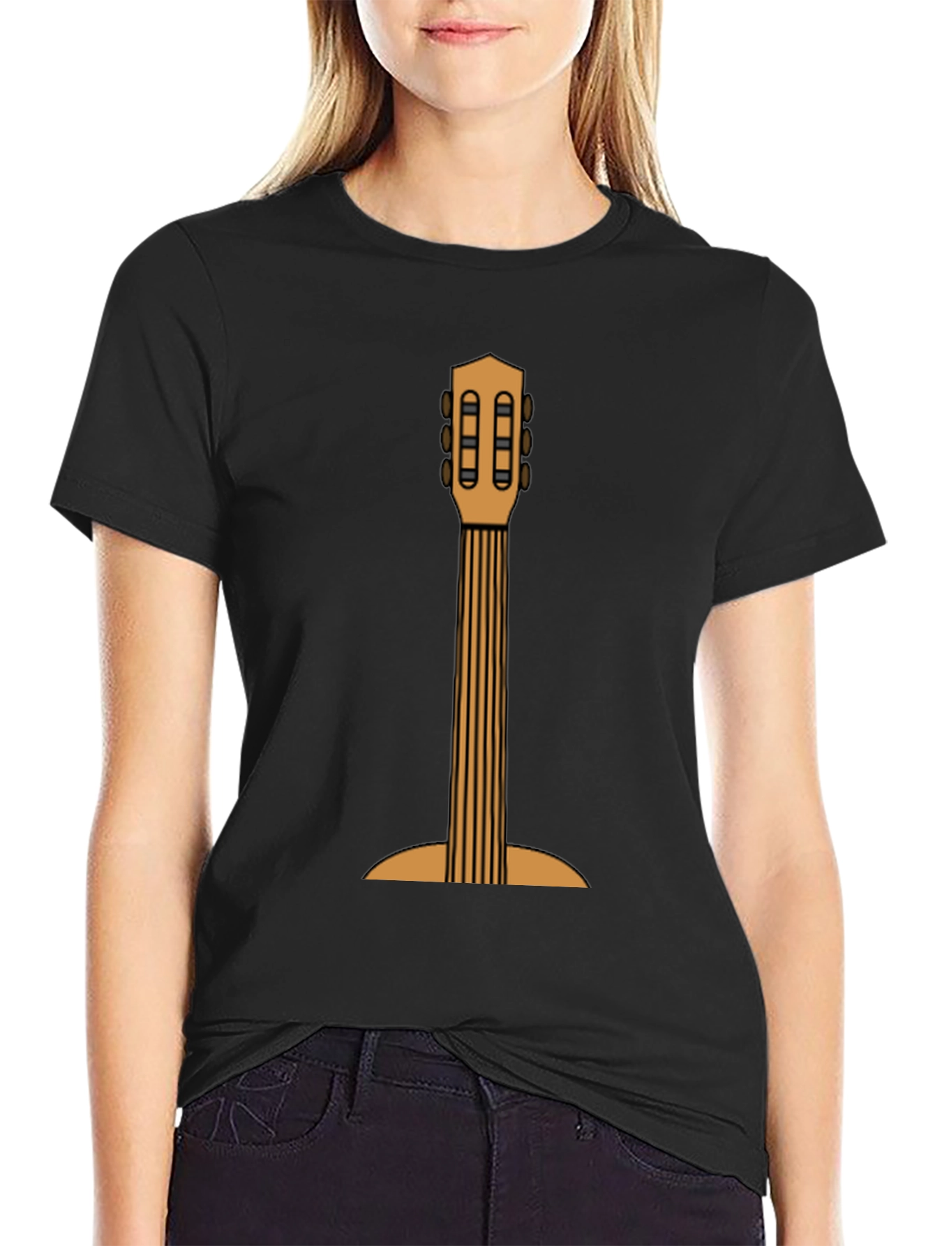Guitar Graphic Print T-Shirt