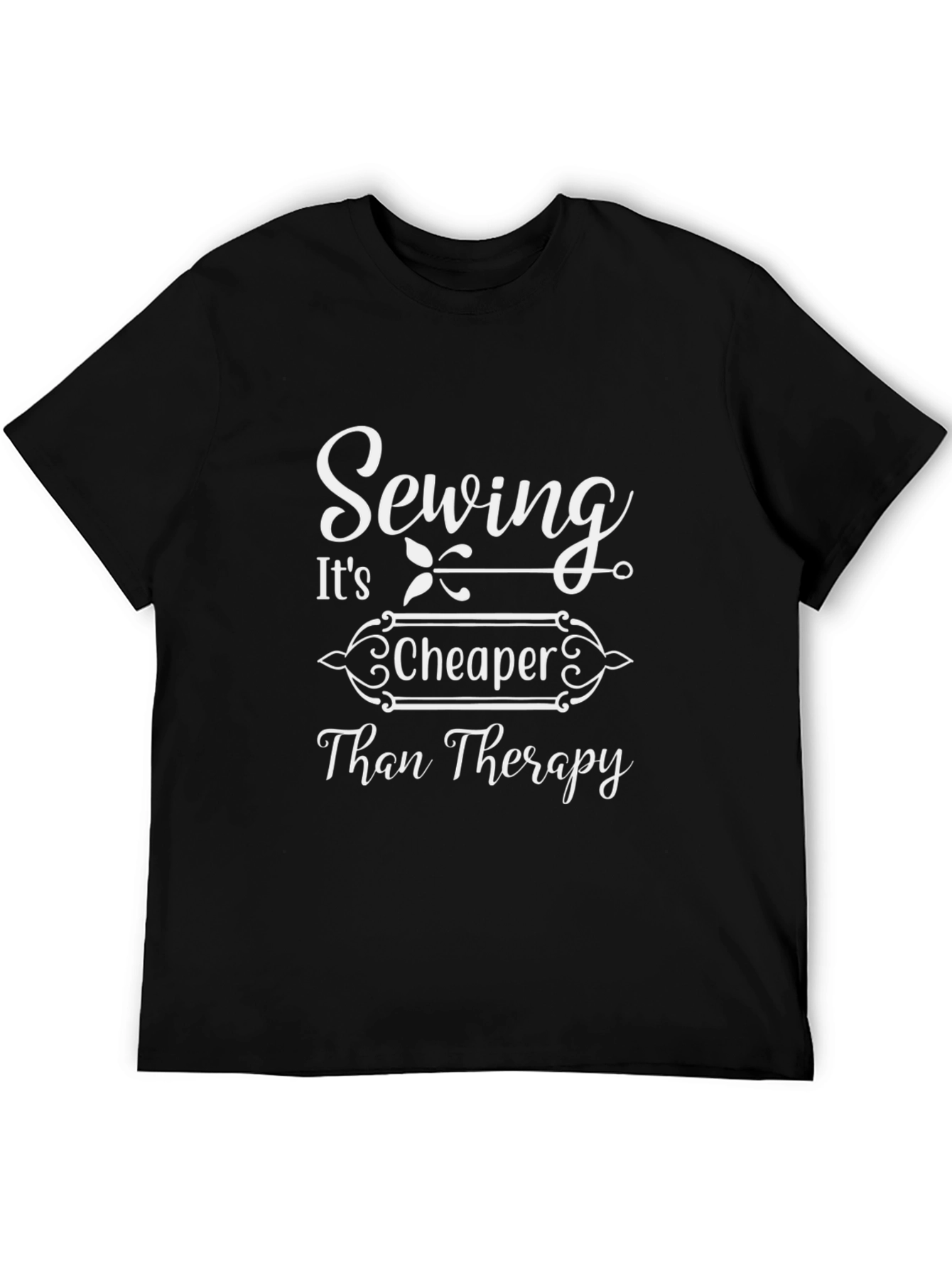 Sewing Cheaper Than Therapy Graphic Tee