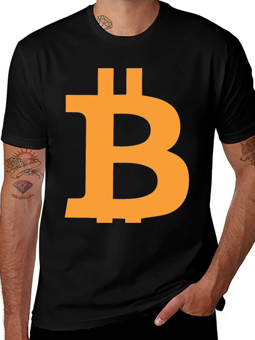 Bitcoin Black T-Shirt - Crypto Currency Tee