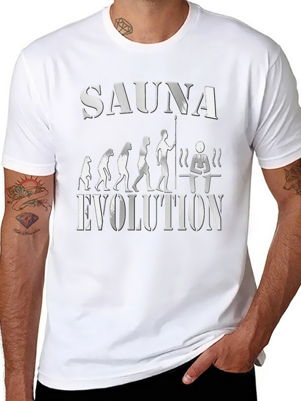 Sauna Evolution T-Shirt - Black