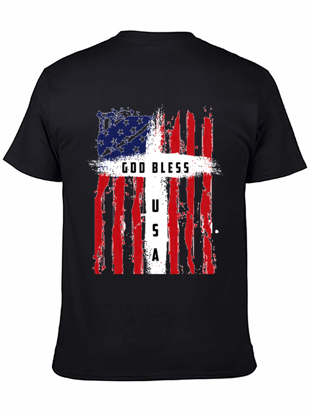 God Bless USA Patriotic T-Shirt