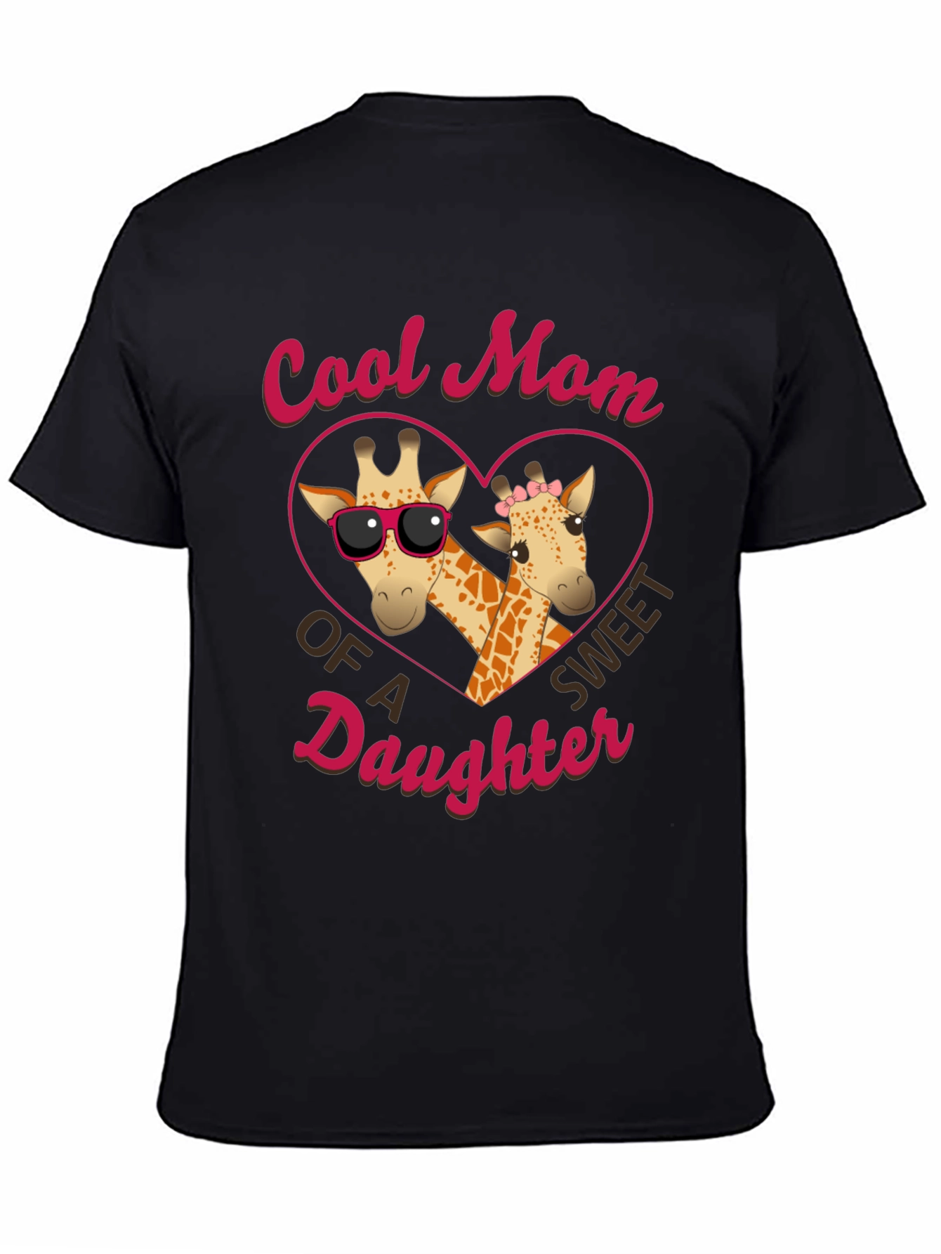 Cool Mom Giraffe Daughter T-Shirt