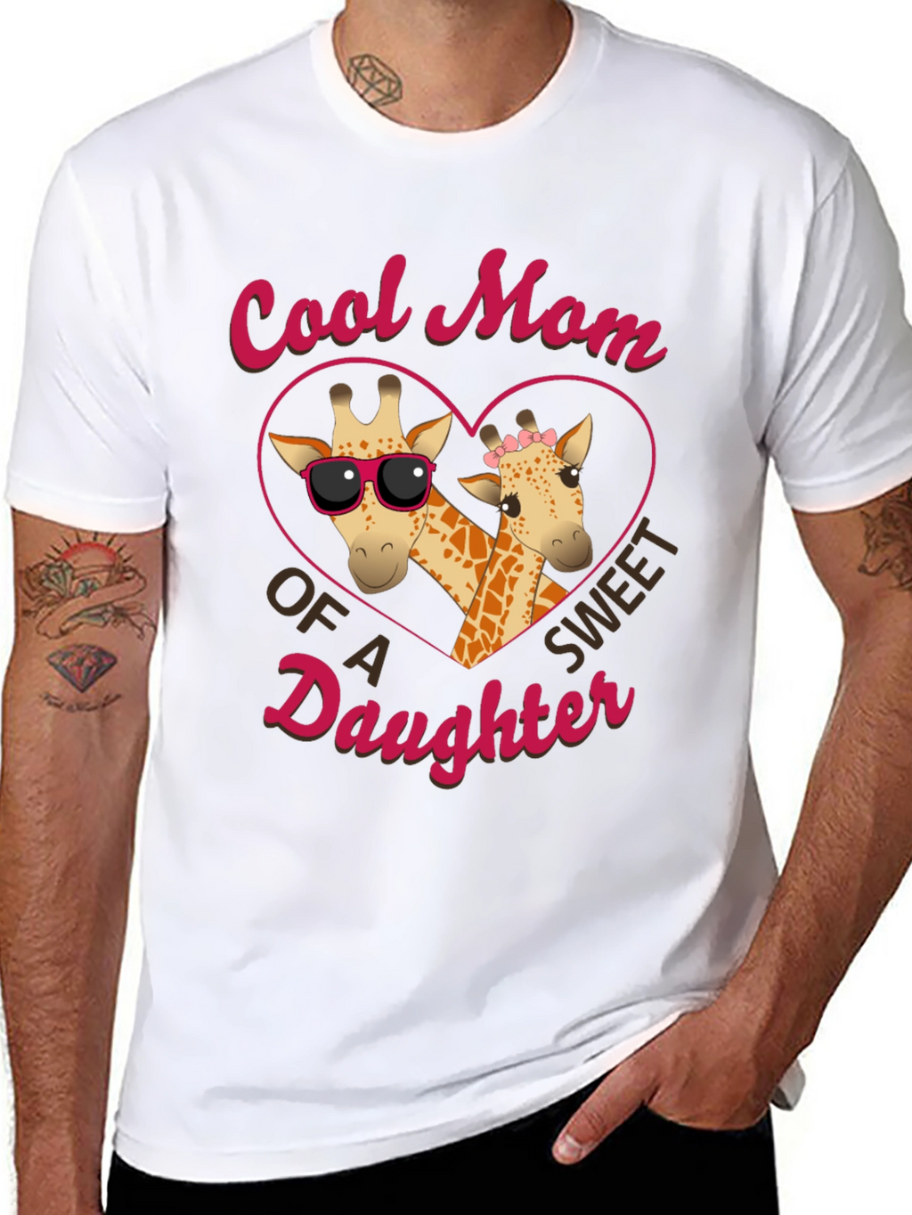 Cool Mom Giraffe Daughter T-Shirt