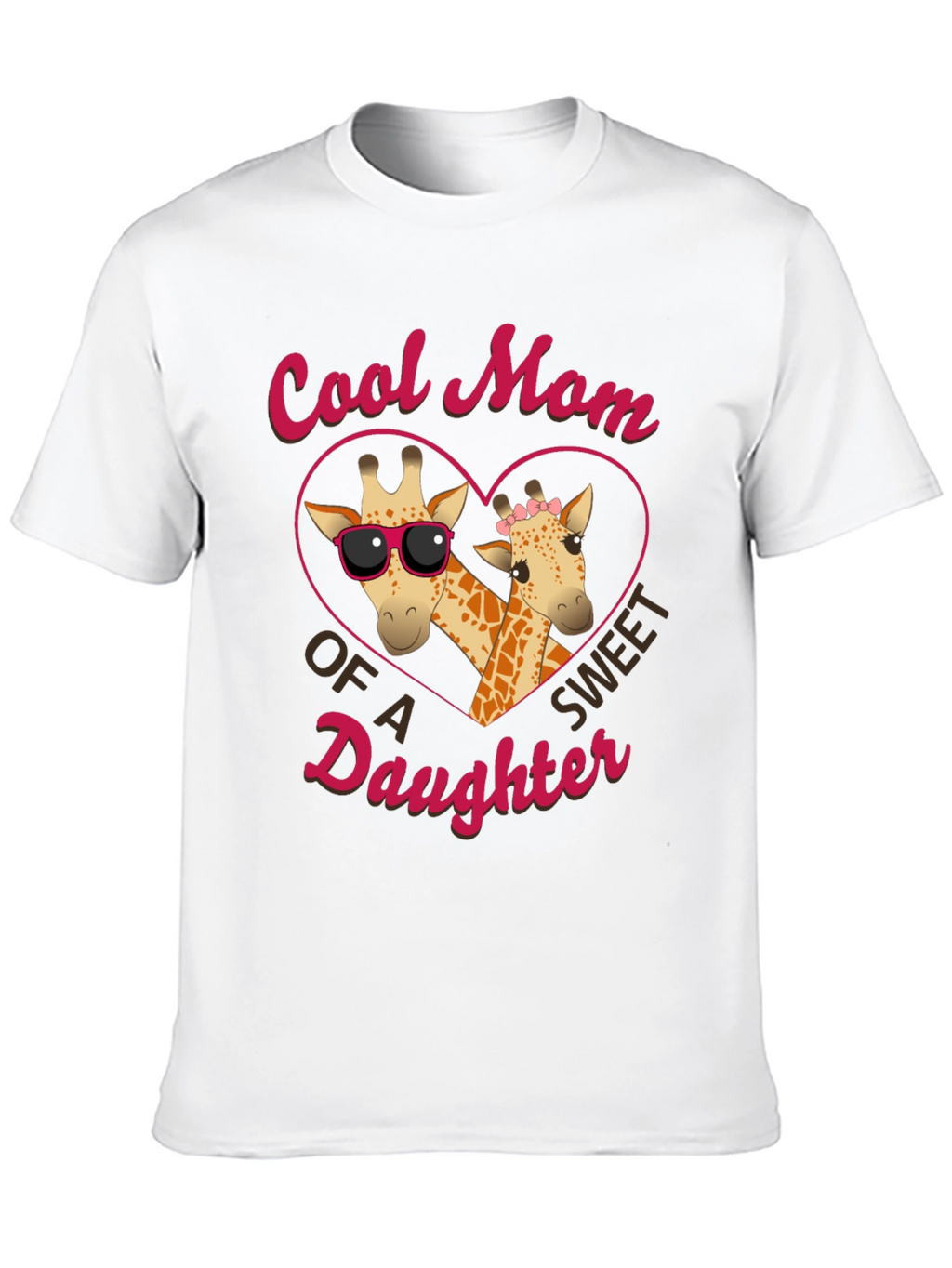 Cool Mom Giraffe Daughter T-Shirt