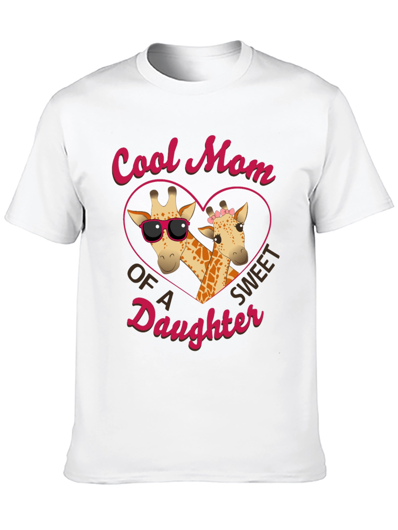 Cool Mom Giraffe Daughter T-Shirt