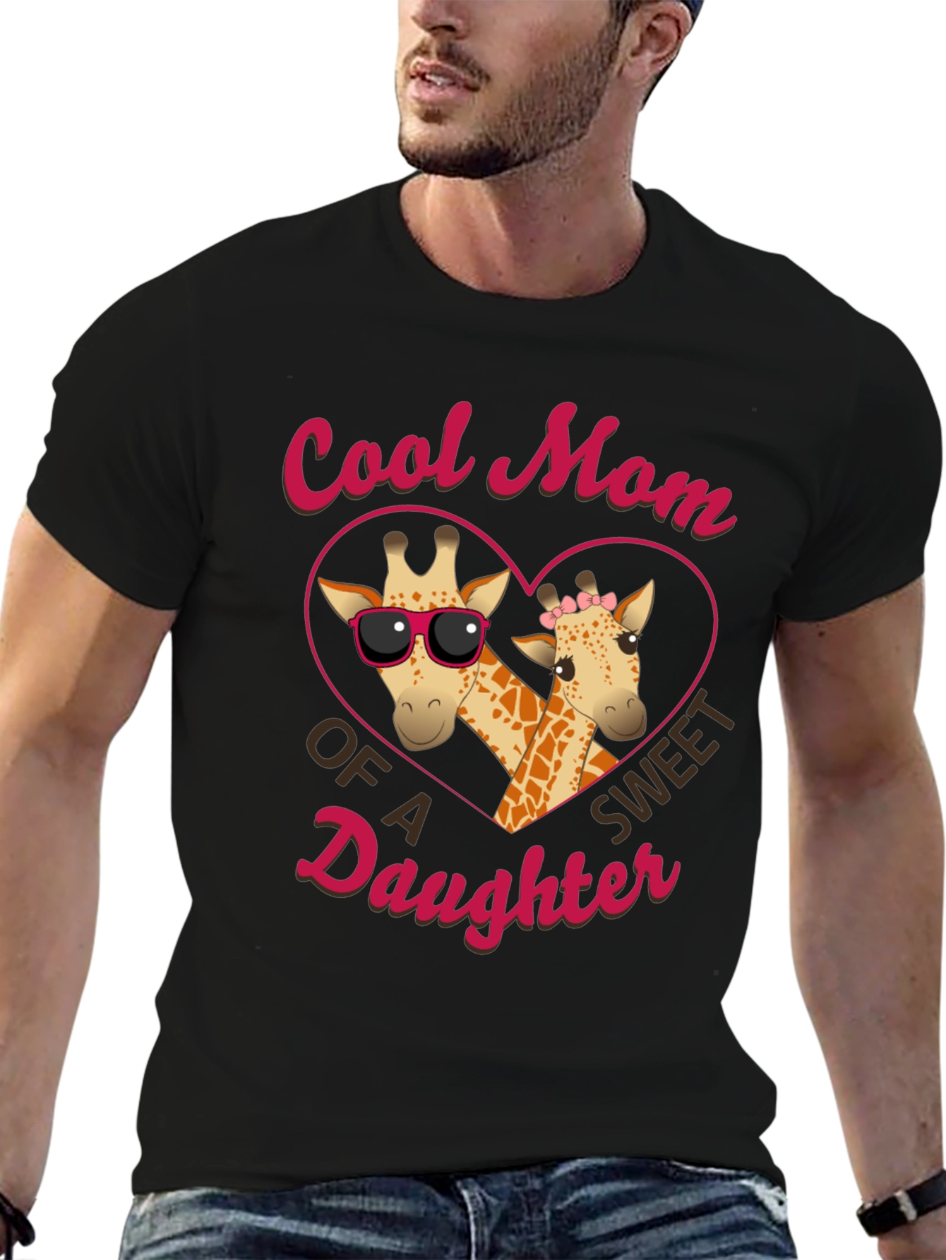 Cool Mom Giraffe Daughter T-Shirt