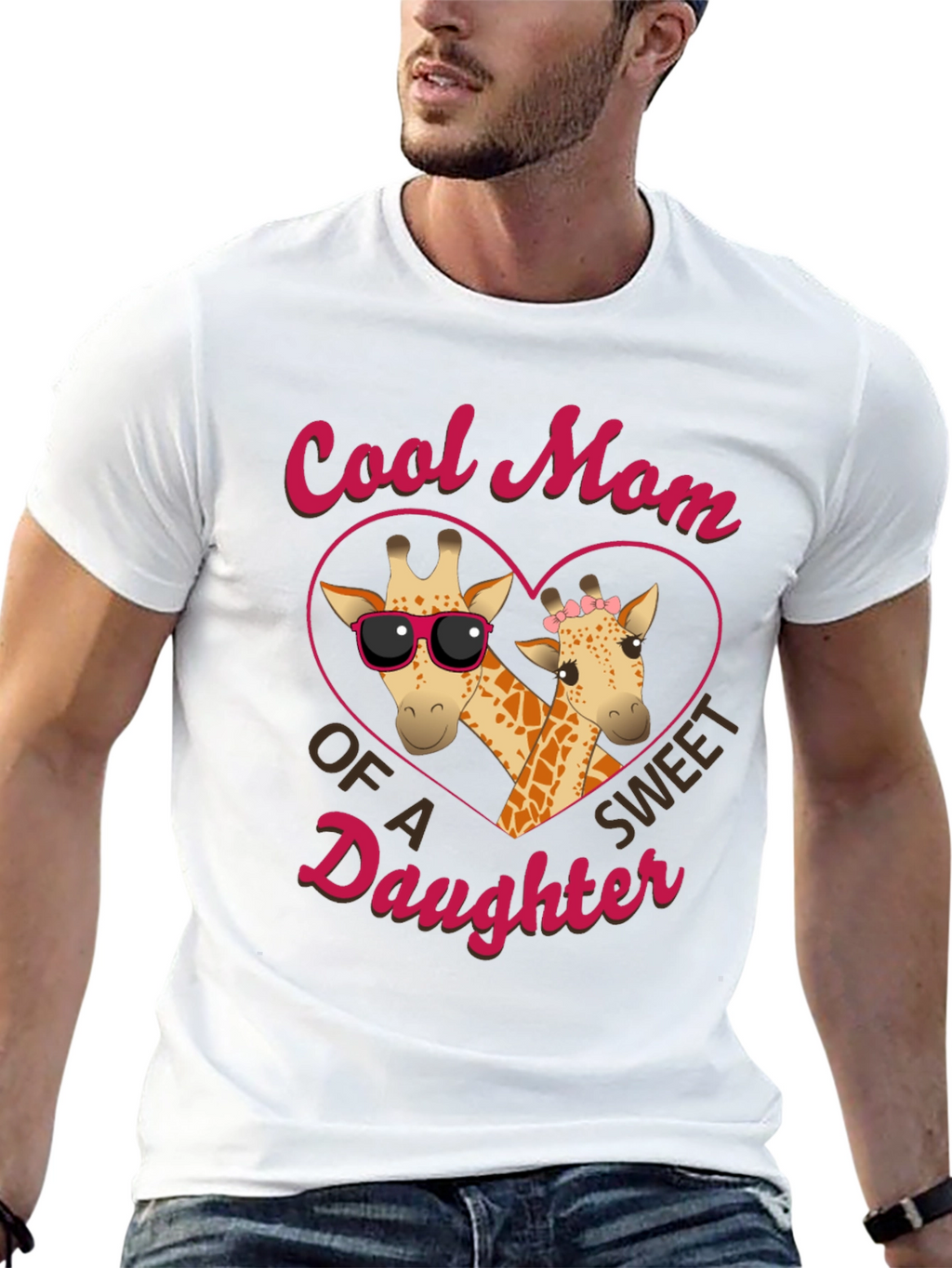 Cool Mom Giraffe Daughter T-Shirt