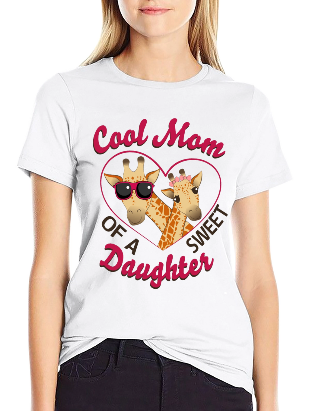 Cool Mom Giraffe Daughter T-Shirt
