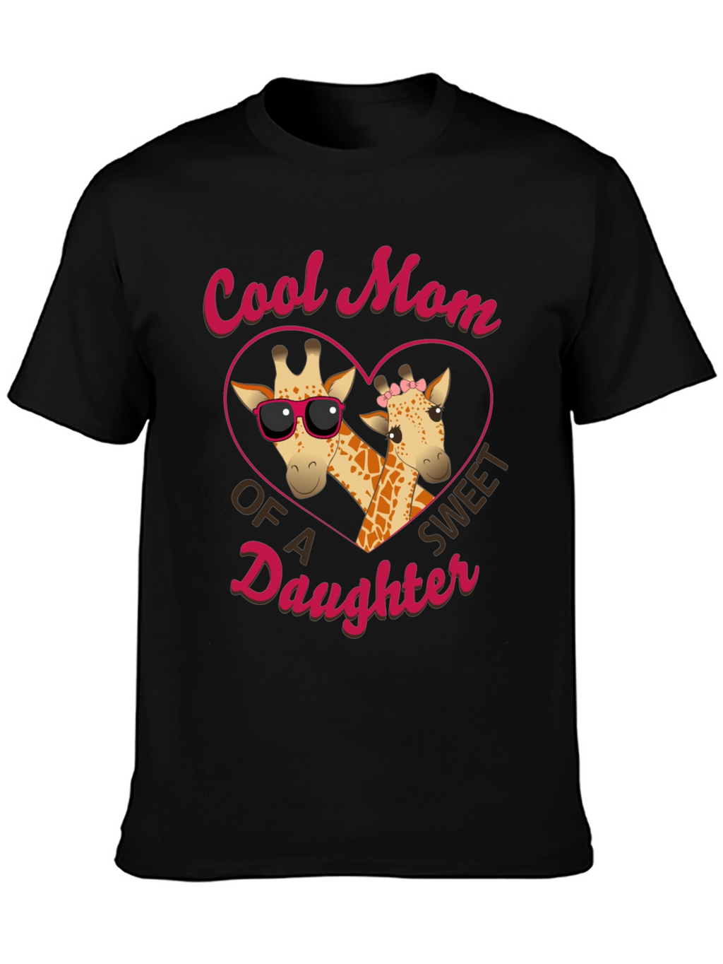 Cool Mom Giraffe Daughter T-Shirt