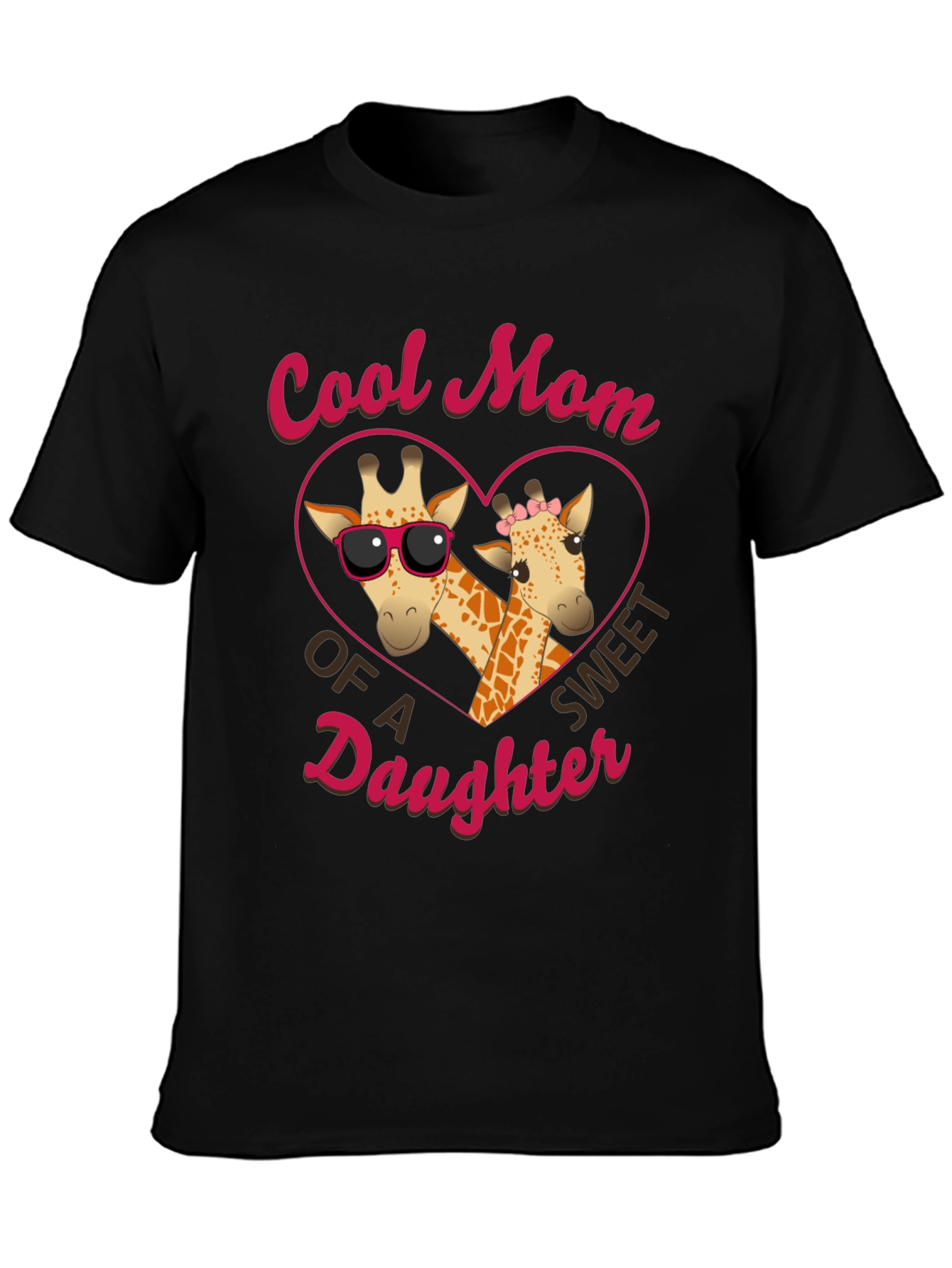 Cool Mom Giraffe Daughter T-Shirt