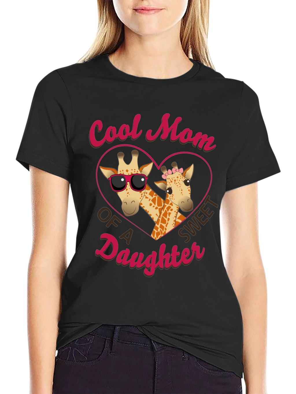 Cool Mom Giraffe Daughter T-Shirt