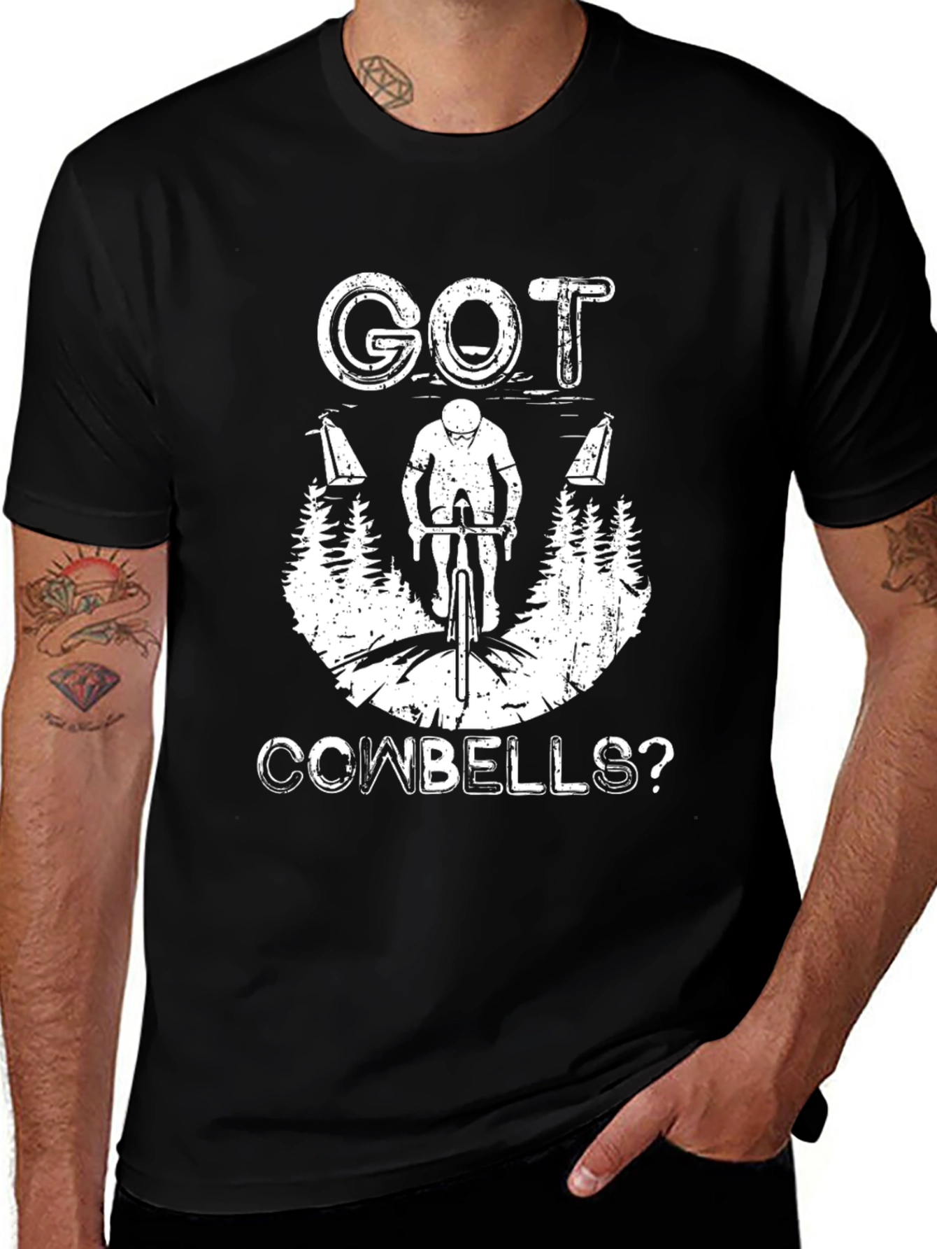 Got Cowbells? Cyclist Graphic T-Shirt