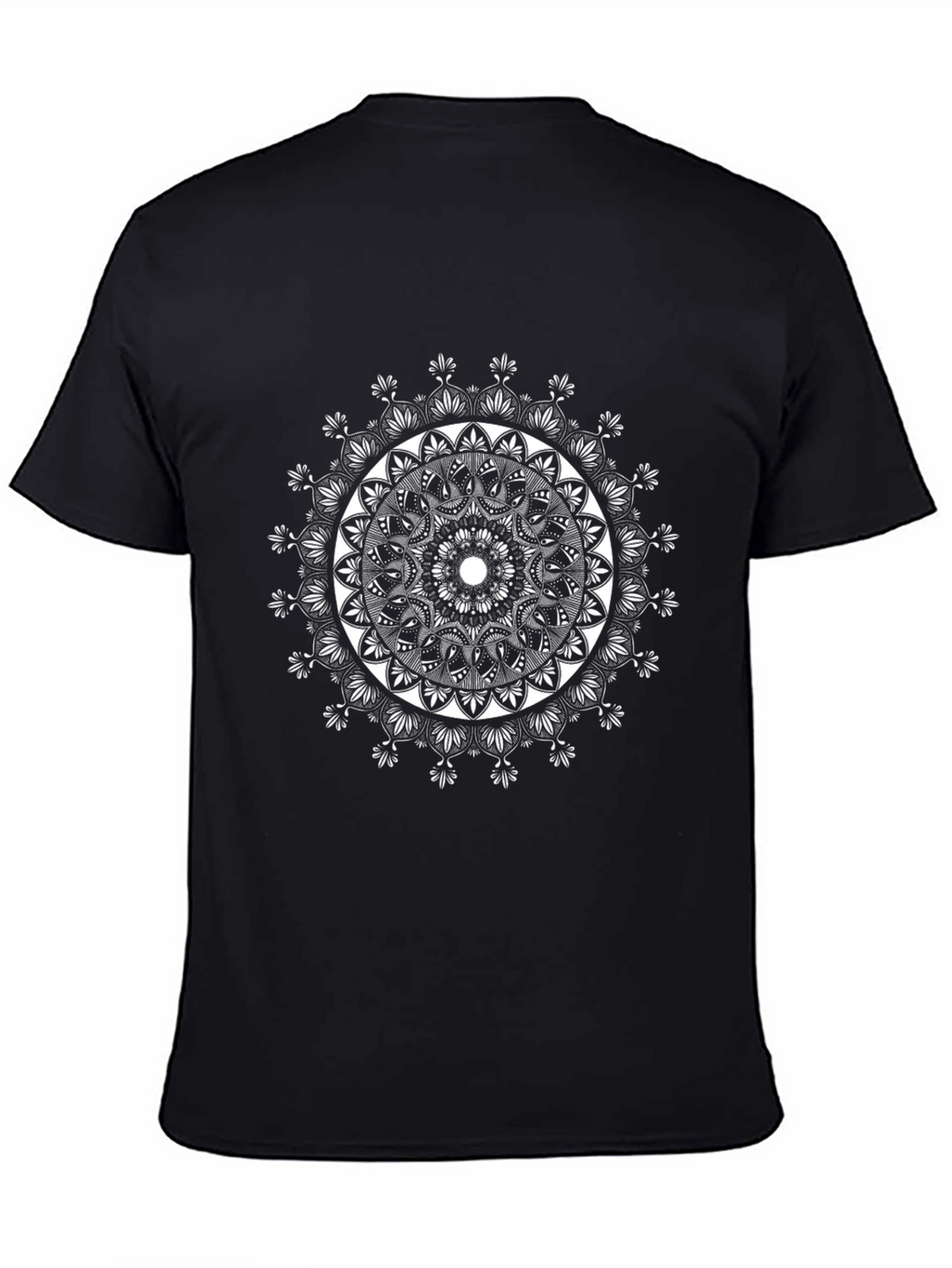 Black Mandala T-Shirt - Geometric Graphic Tee