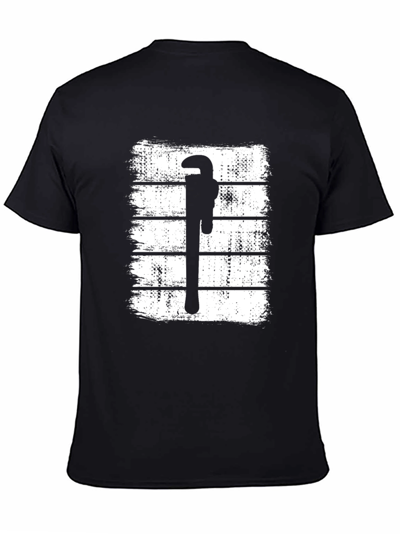 Plumber Wrench Graphic Tee - Black