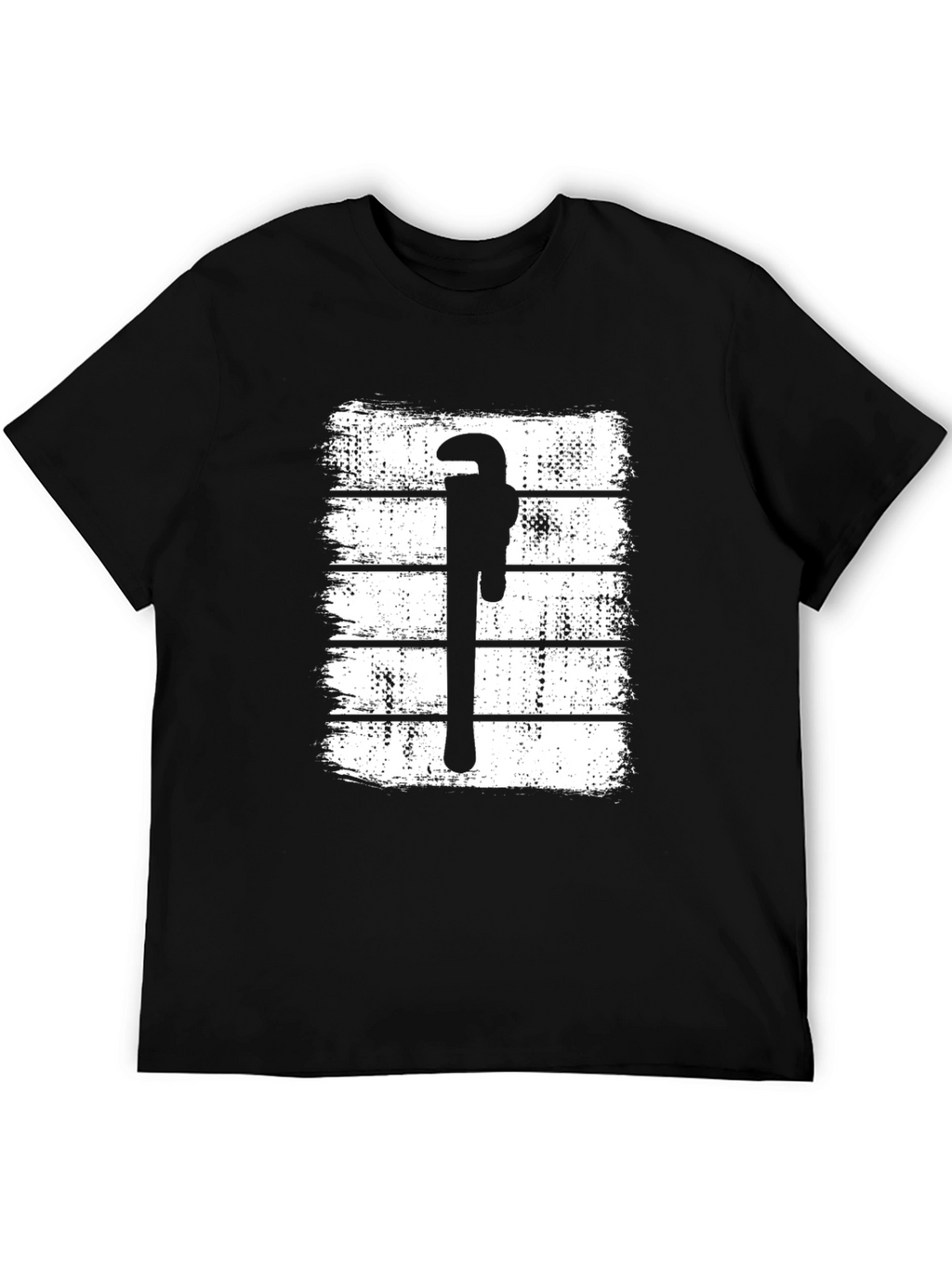Plumber Wrench Graphic Tee - Black