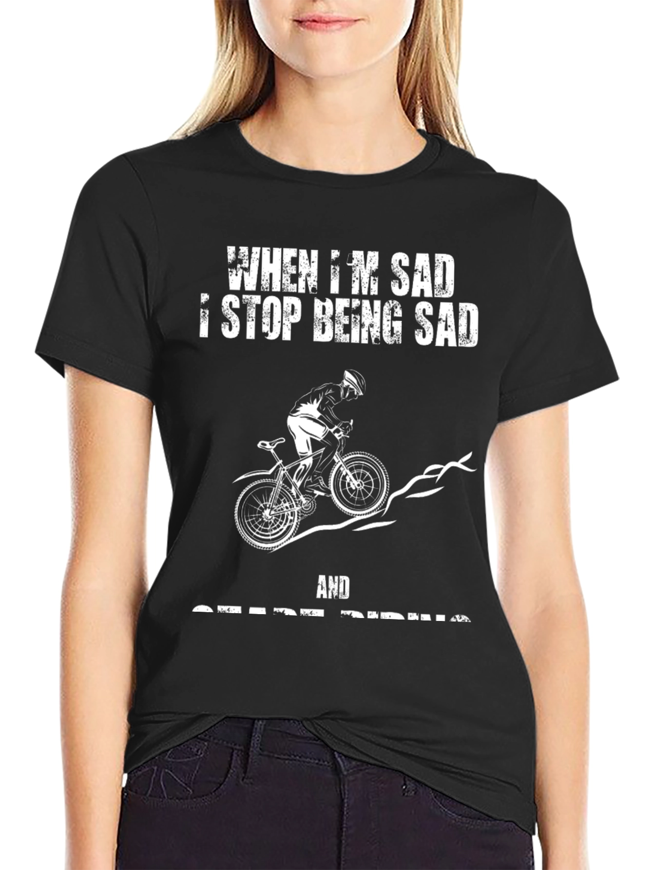 When Im Sad I Go Riding T-Shirt
