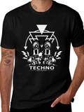 Techno Religion Black Graphic T-Shirt