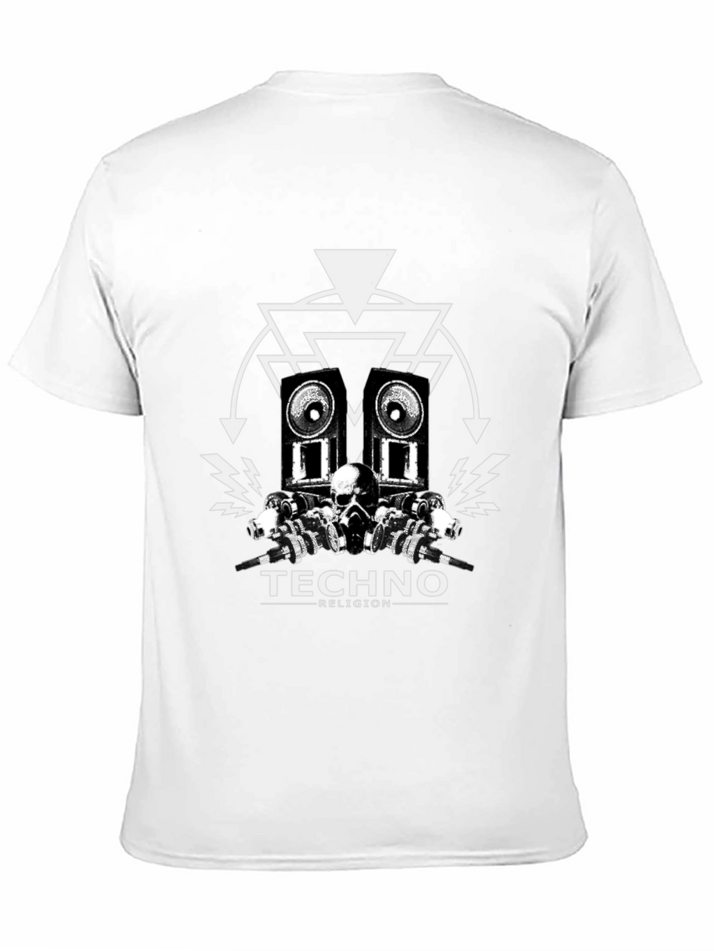 Techno Religion Black Graphic T-Shirt