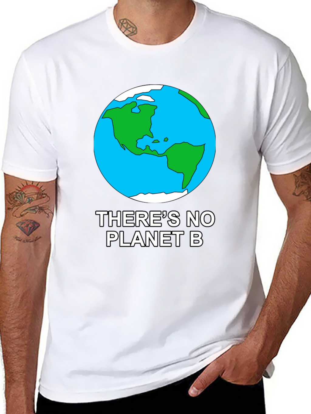 No Planet B Earth Graphic Tee - Black