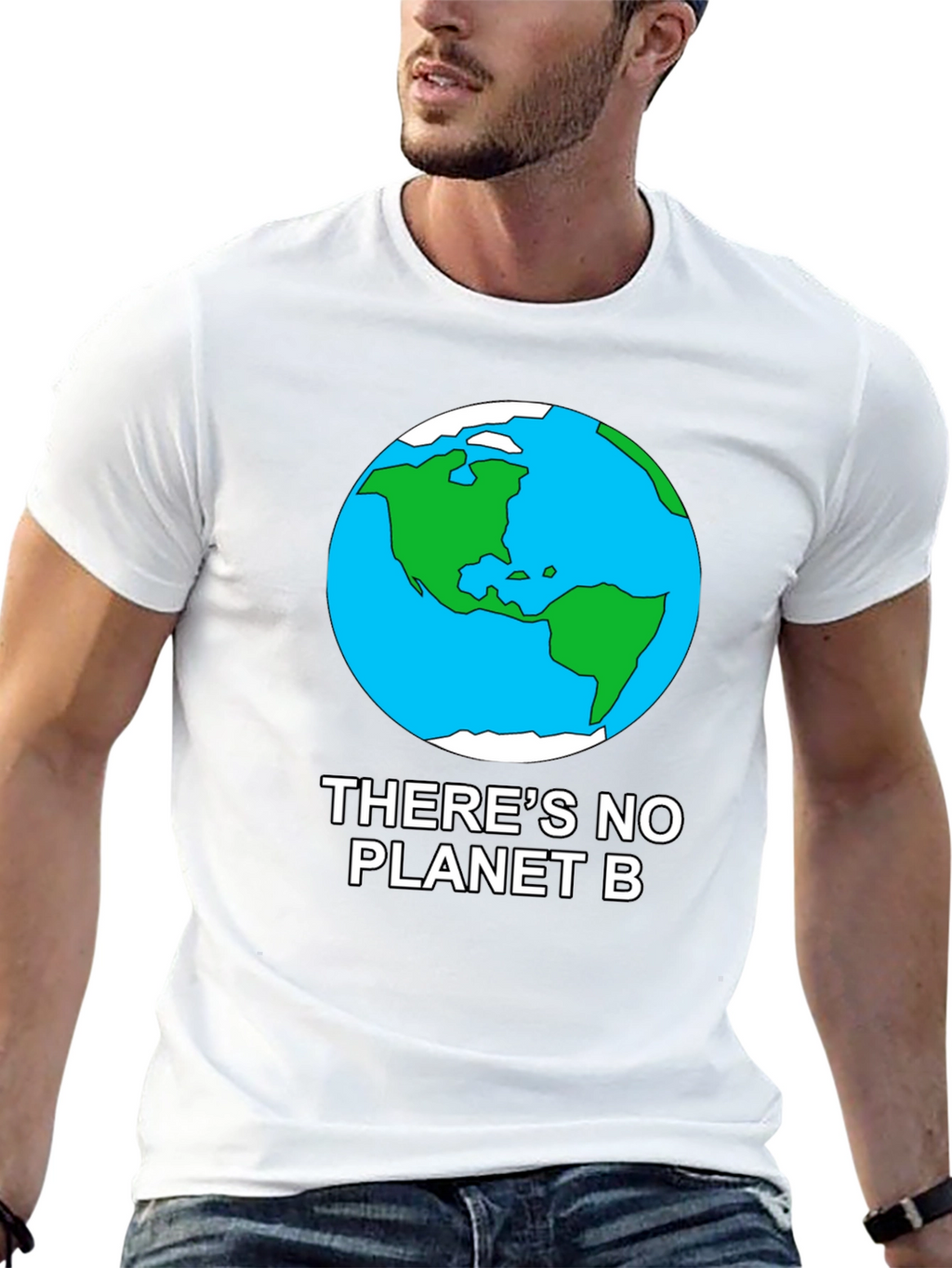 No Planet B Earth Graphic Tee - Black