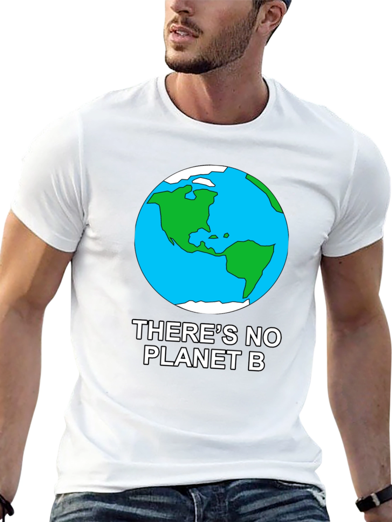 No Planet B Earth Graphic Tee - Black