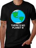 No Planet B Earth Graphic Tee - Black