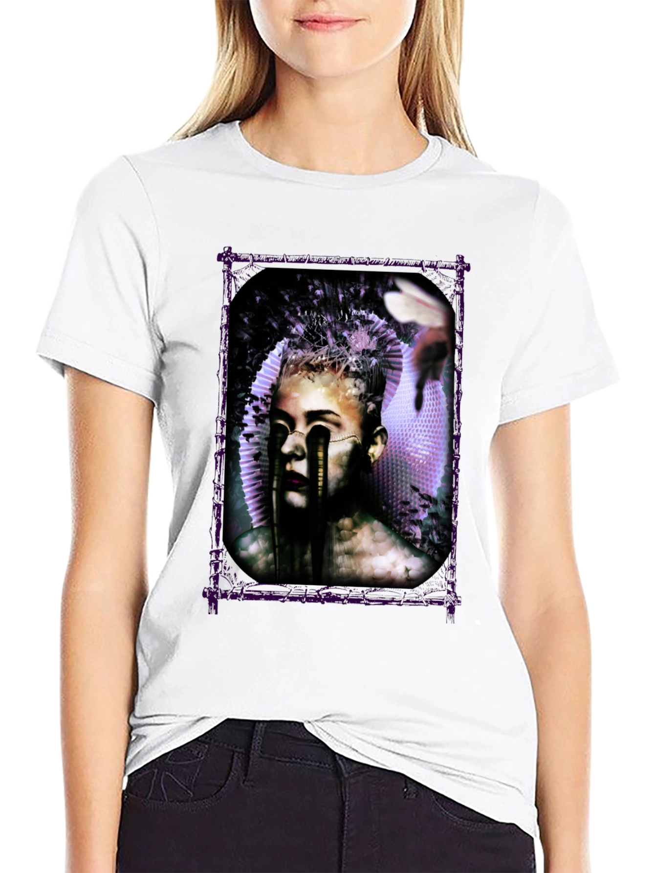 Artistic Graphic Print Tee