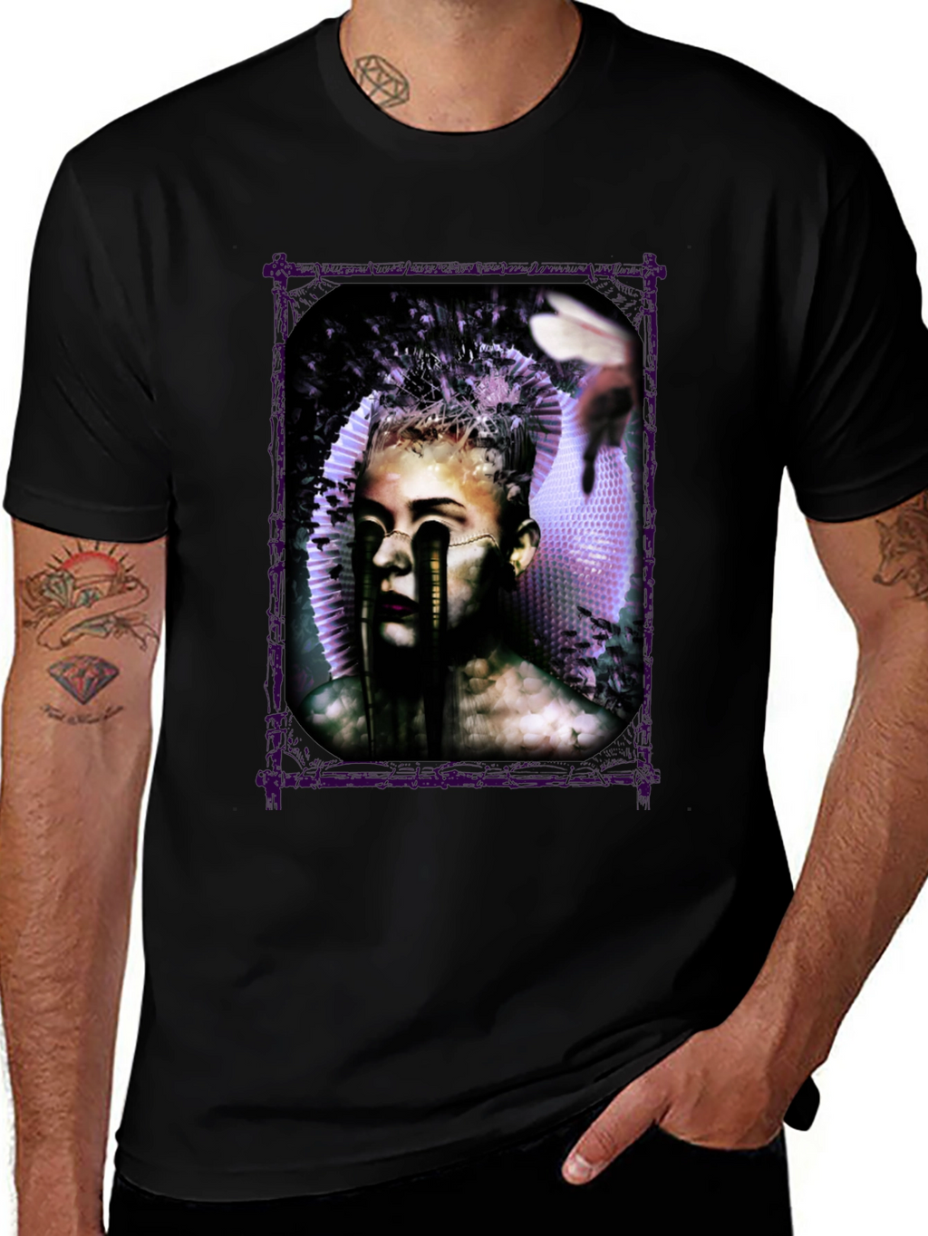 Artistic Graphic Print Tee