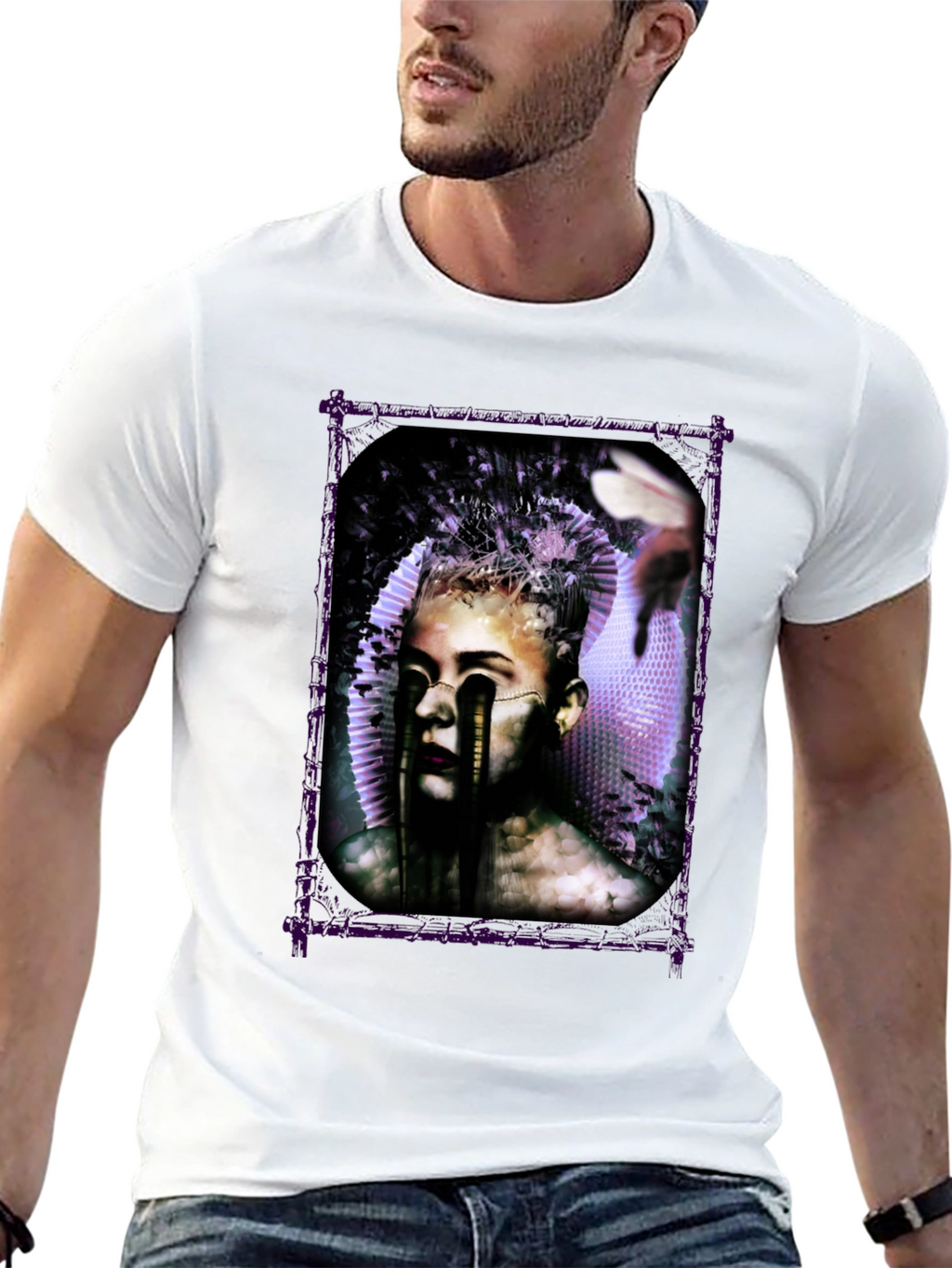 Artistic Graphic Print Tee