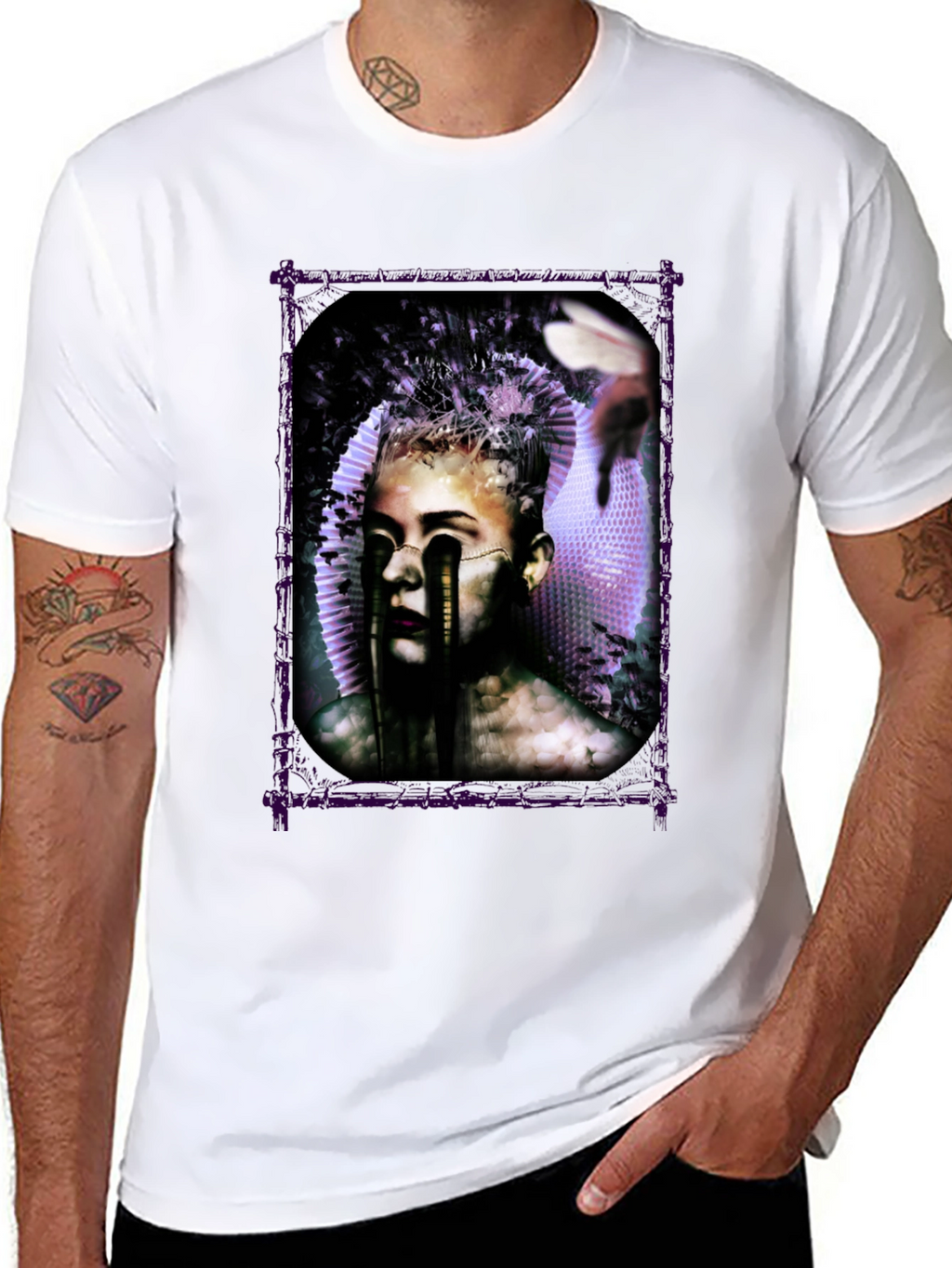 Artistic Graphic Print Tee