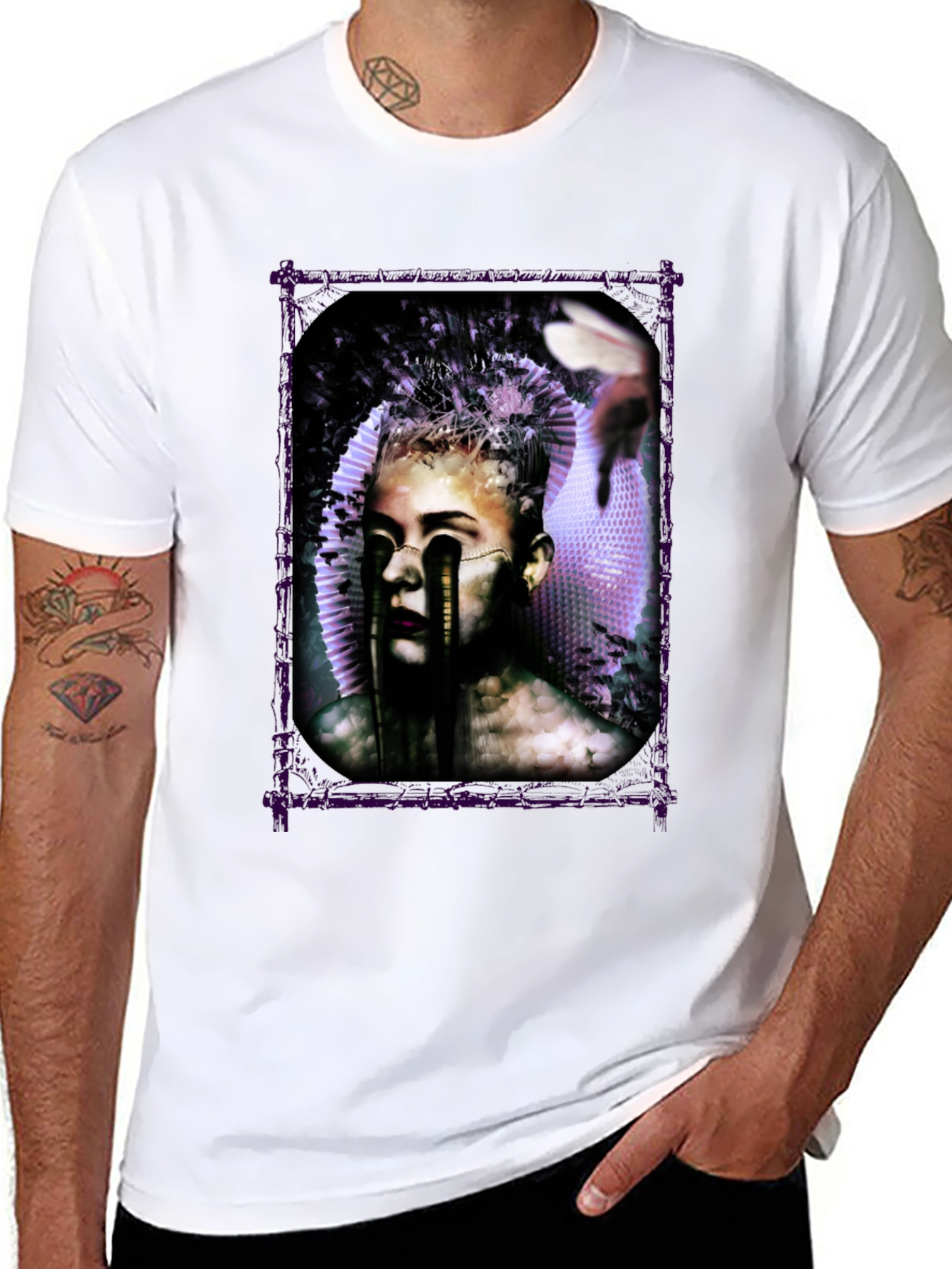 Artistic Graphic Print Tee