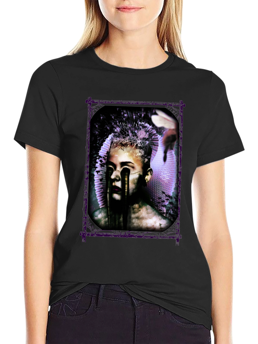 Artistic Graphic Print Tee