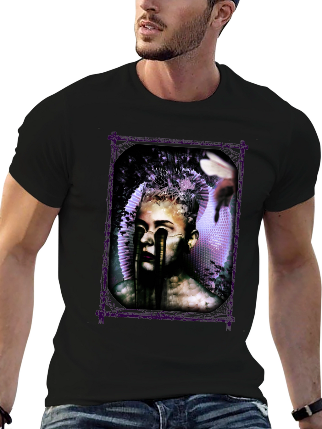 Artistic Graphic Print Tee