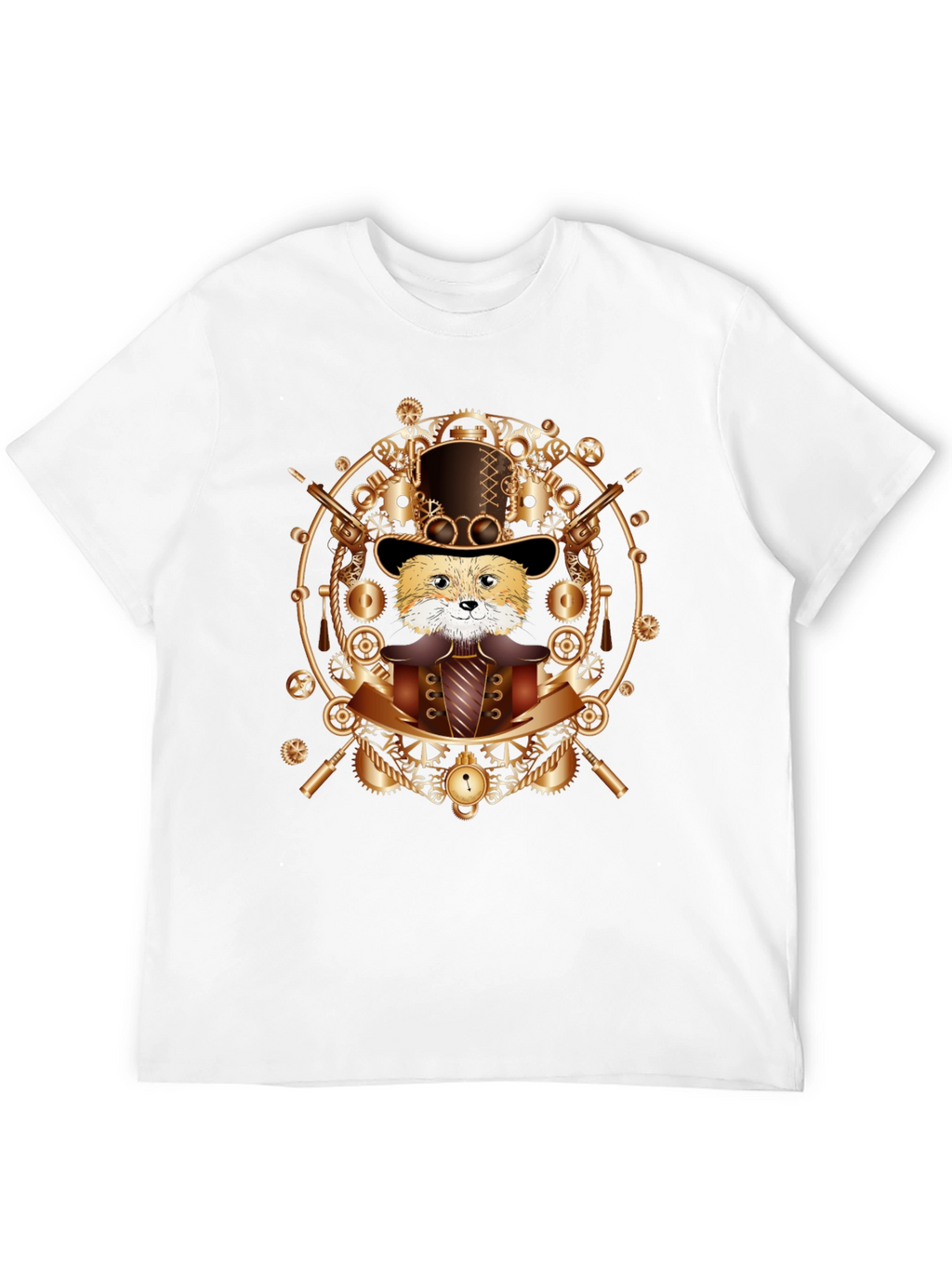 Steampunk Fox T-Shirt - Unique Graphic Tee