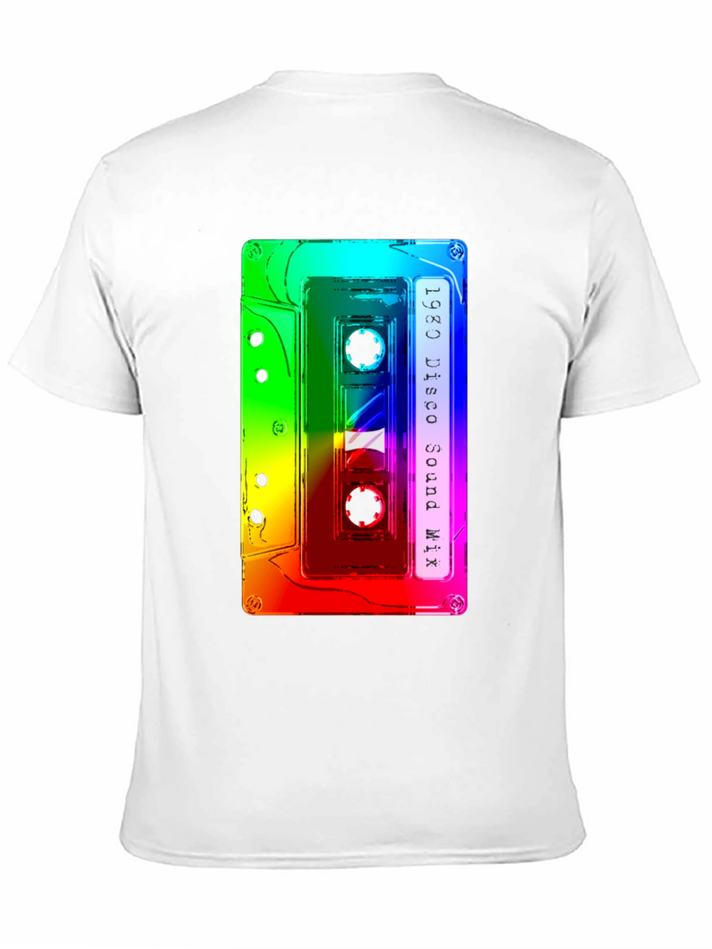Retro 1980 Disco Sound Mix Cassette Tape Graphic Tee