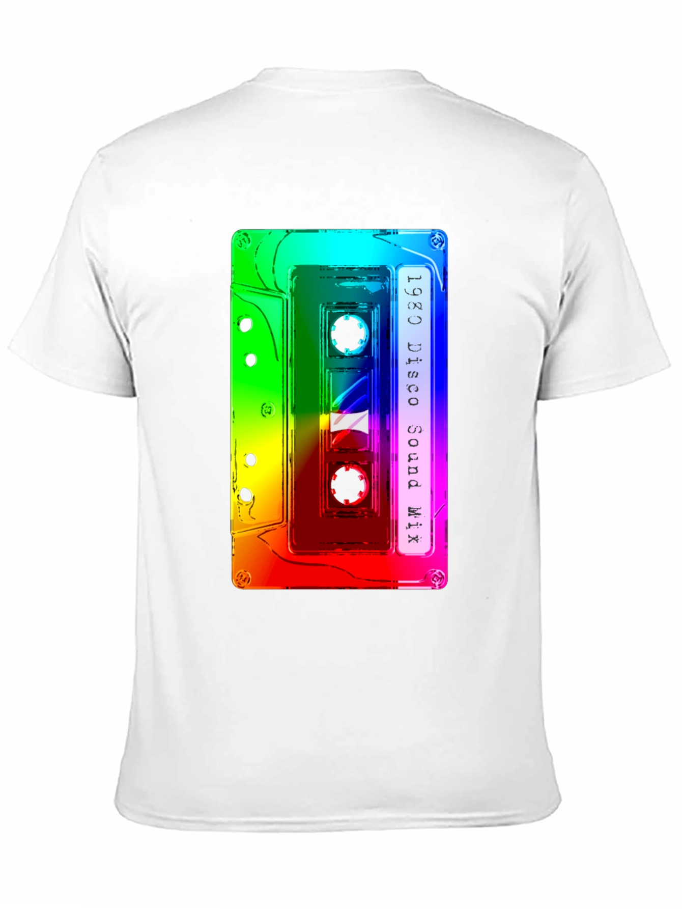 Retro 1980 Disco Sound Mix Cassette Tape Graphic Tee