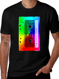 Retro 1980 Disco Sound Mix Cassette Tape Graphic Tee