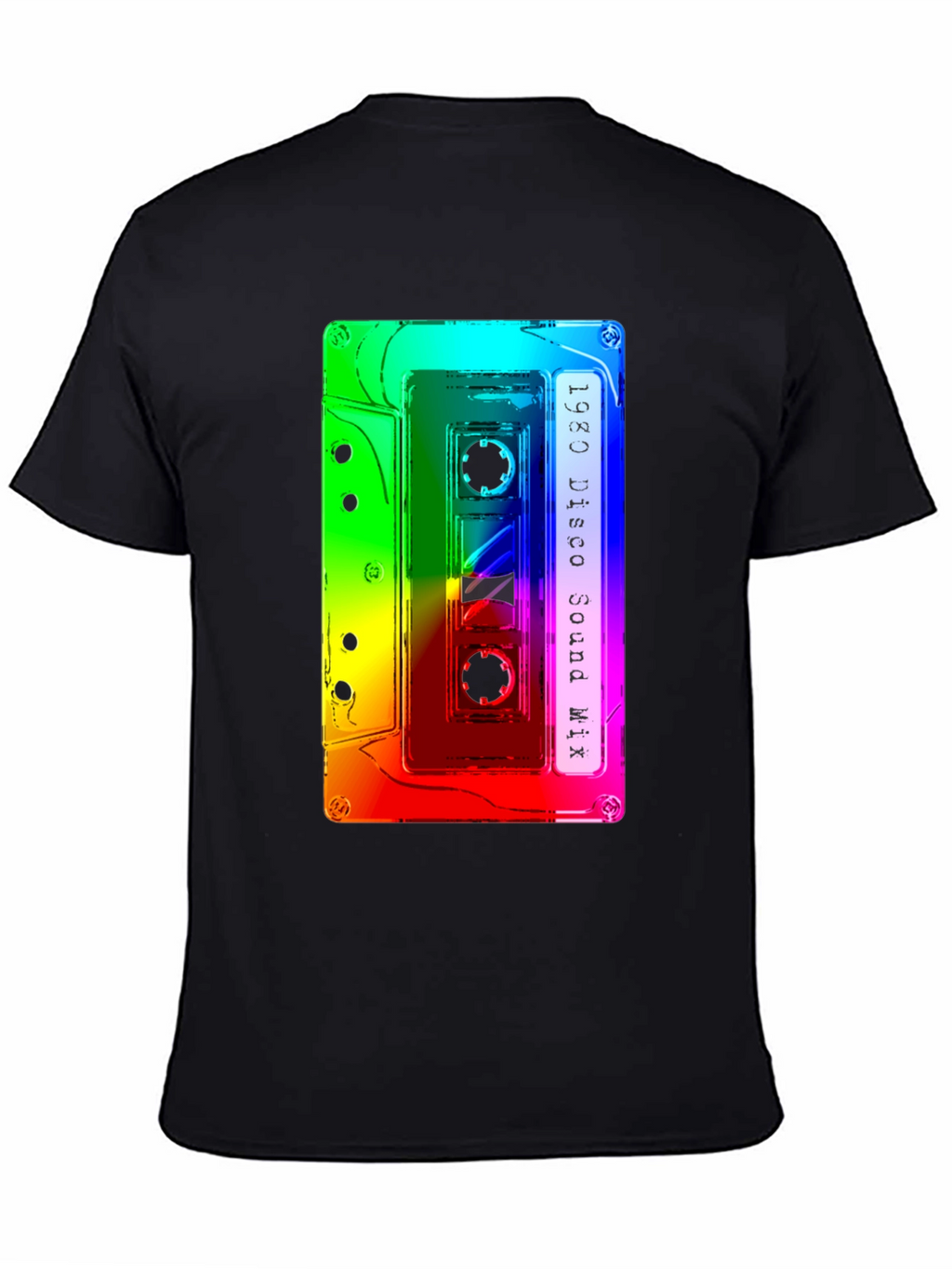Retro 1980 Disco Sound Mix Cassette Tape Graphic Tee