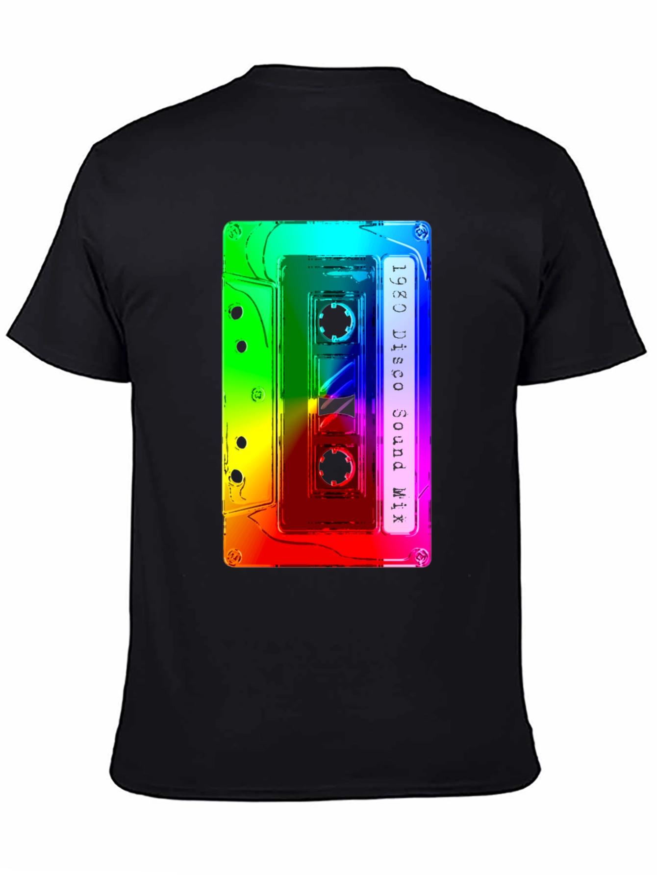 Retro 1980 Disco Sound Mix Cassette Tape Graphic Tee