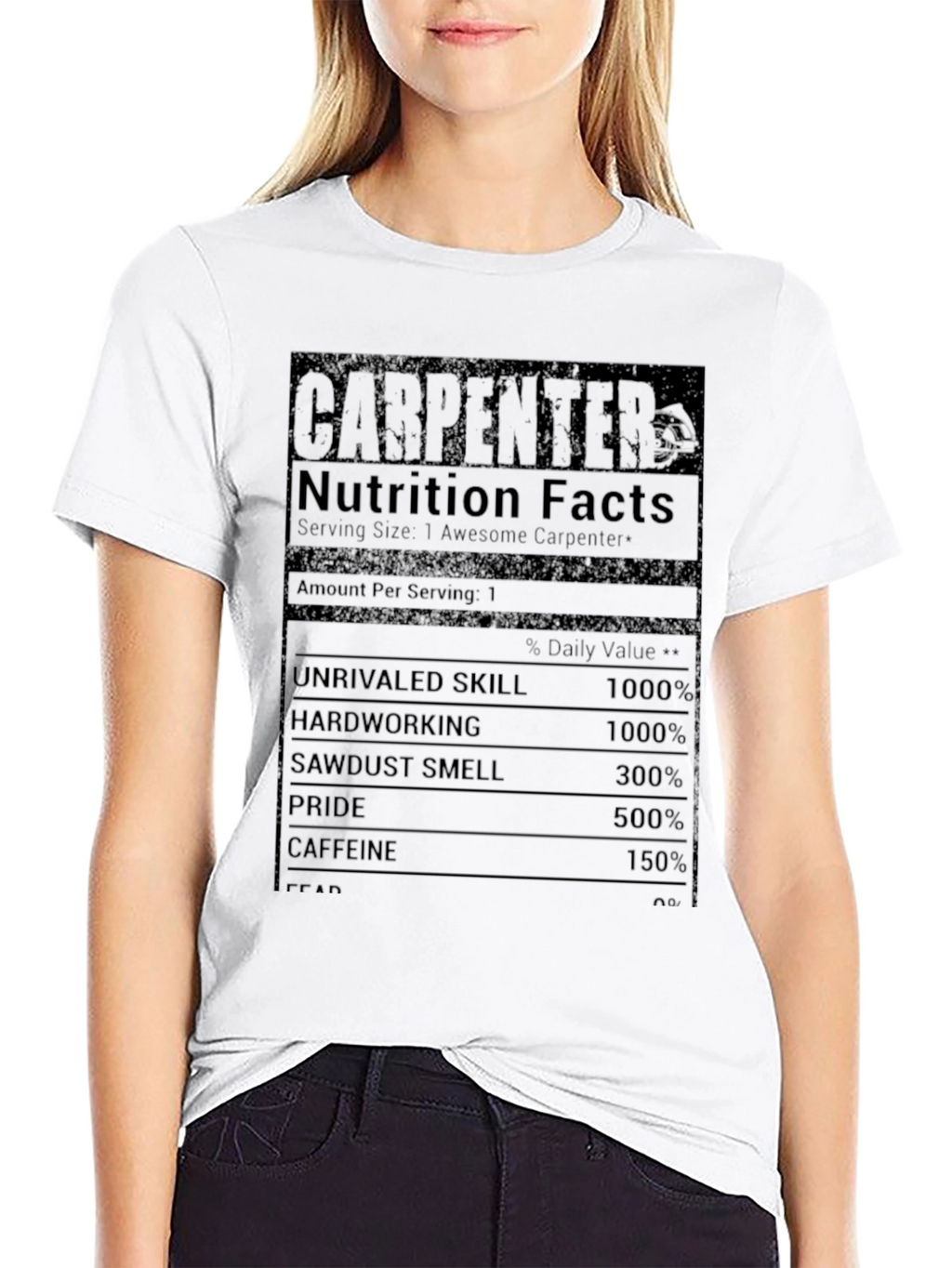 Carpenter Nutrition Facts Graphic Tee