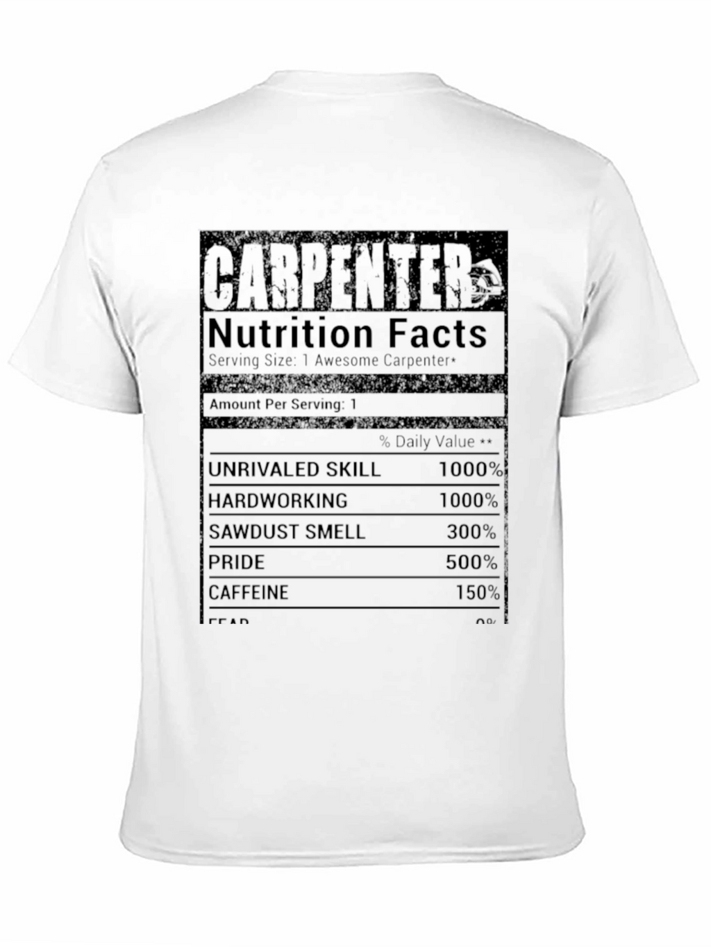 Carpenter Nutrition Facts Graphic Tee