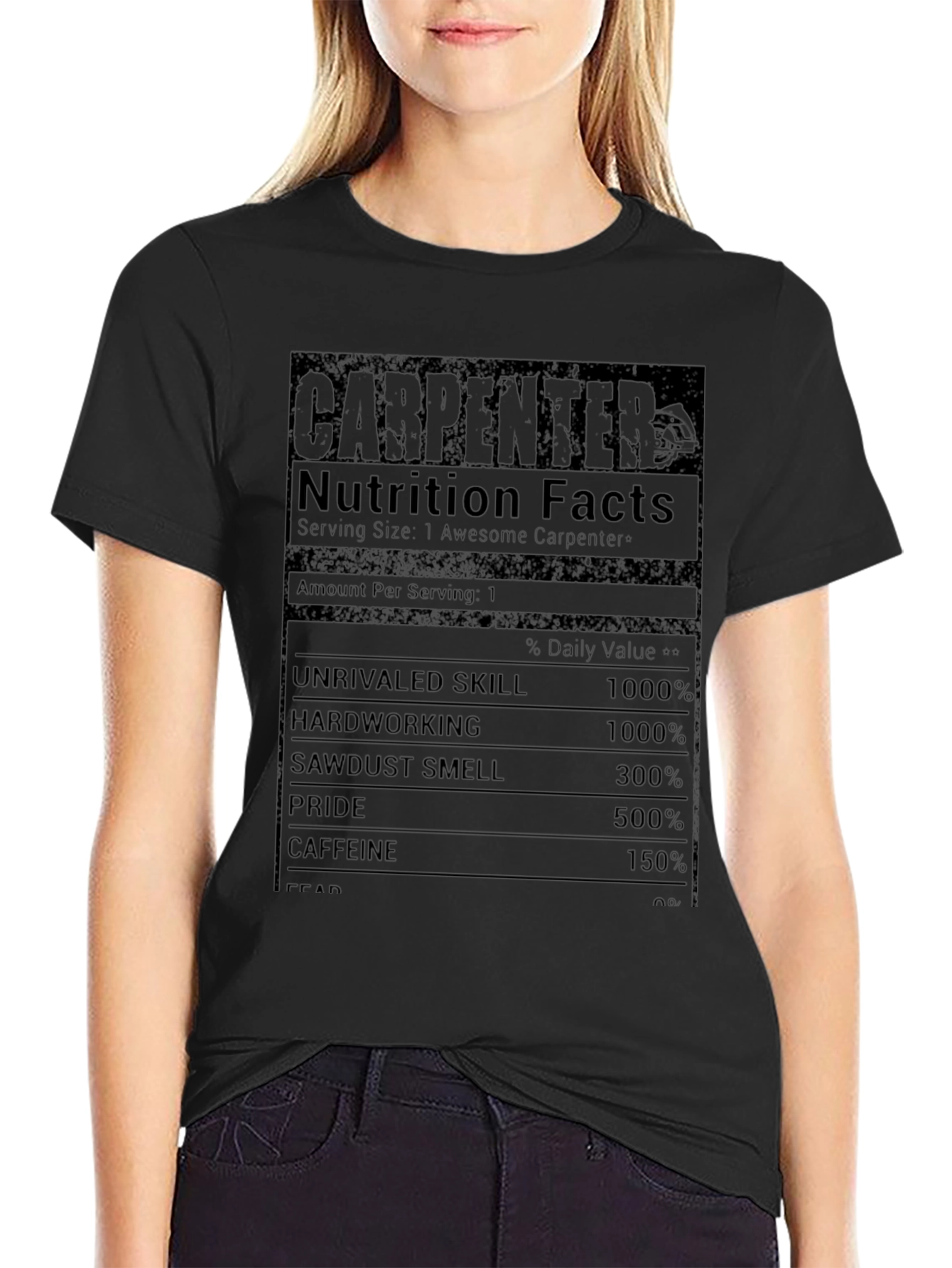 Carpenter Nutrition Facts Graphic Tee