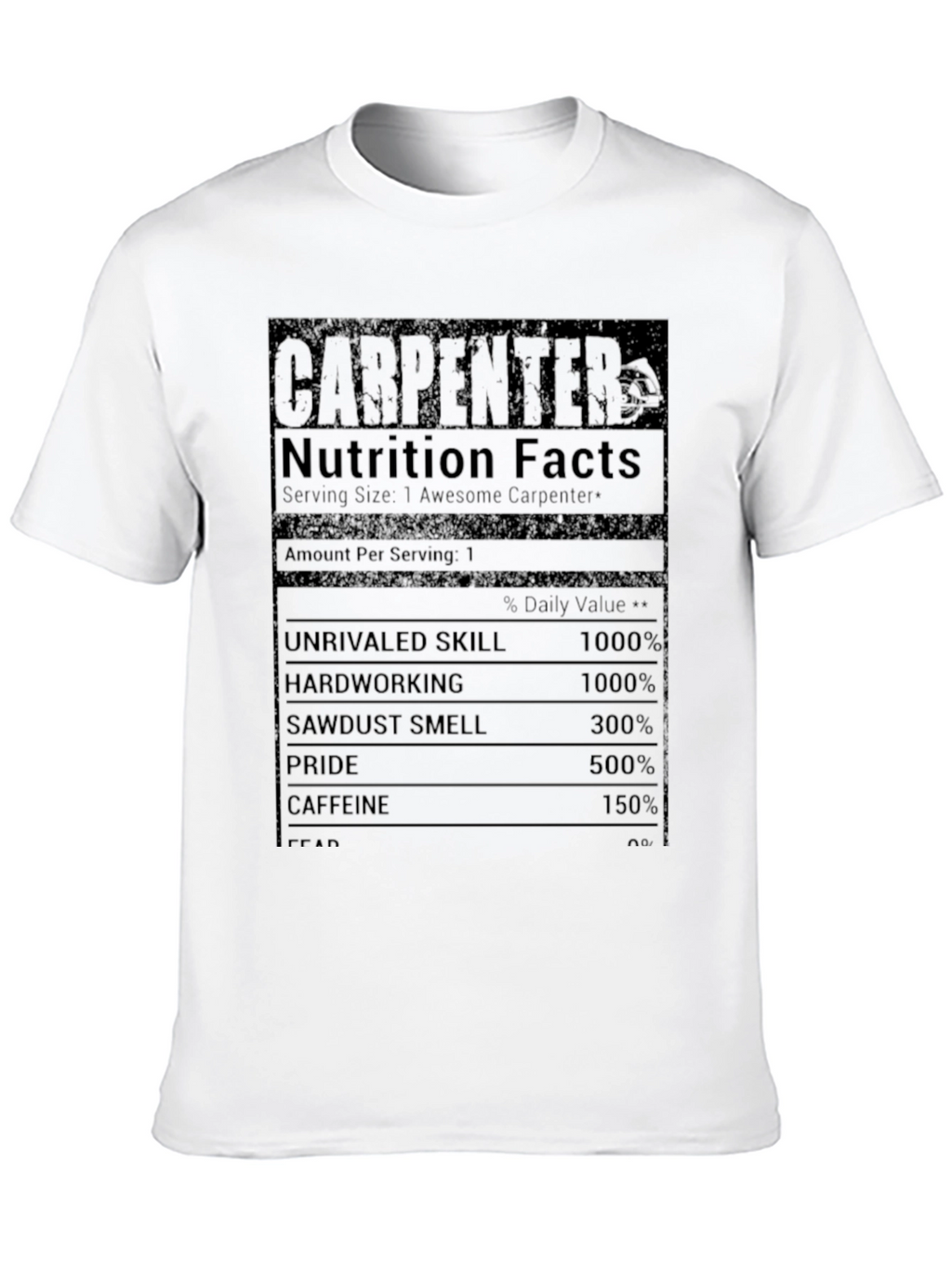 Carpenter Nutrition Facts Graphic Tee