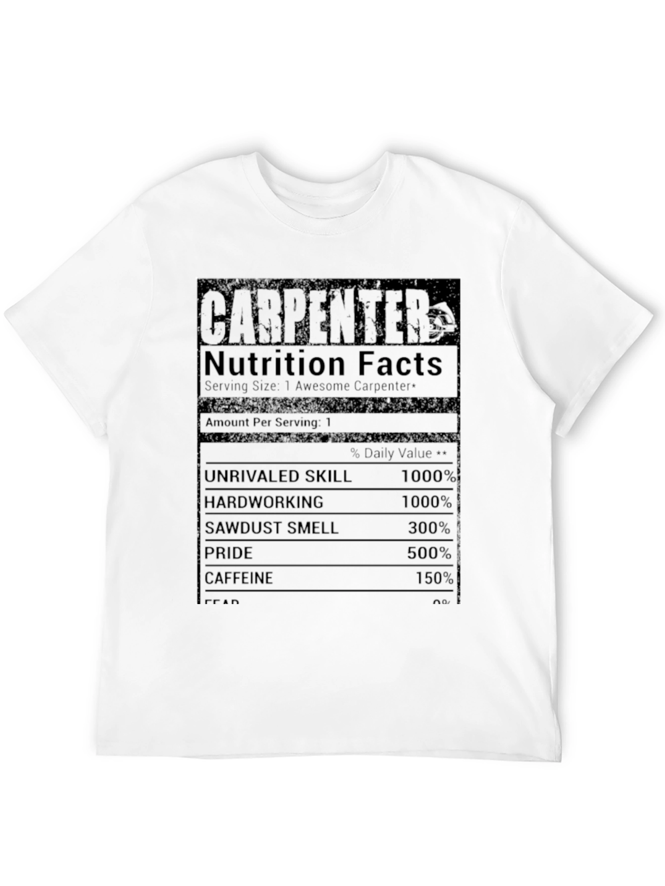 Carpenter Nutrition Facts Graphic Tee